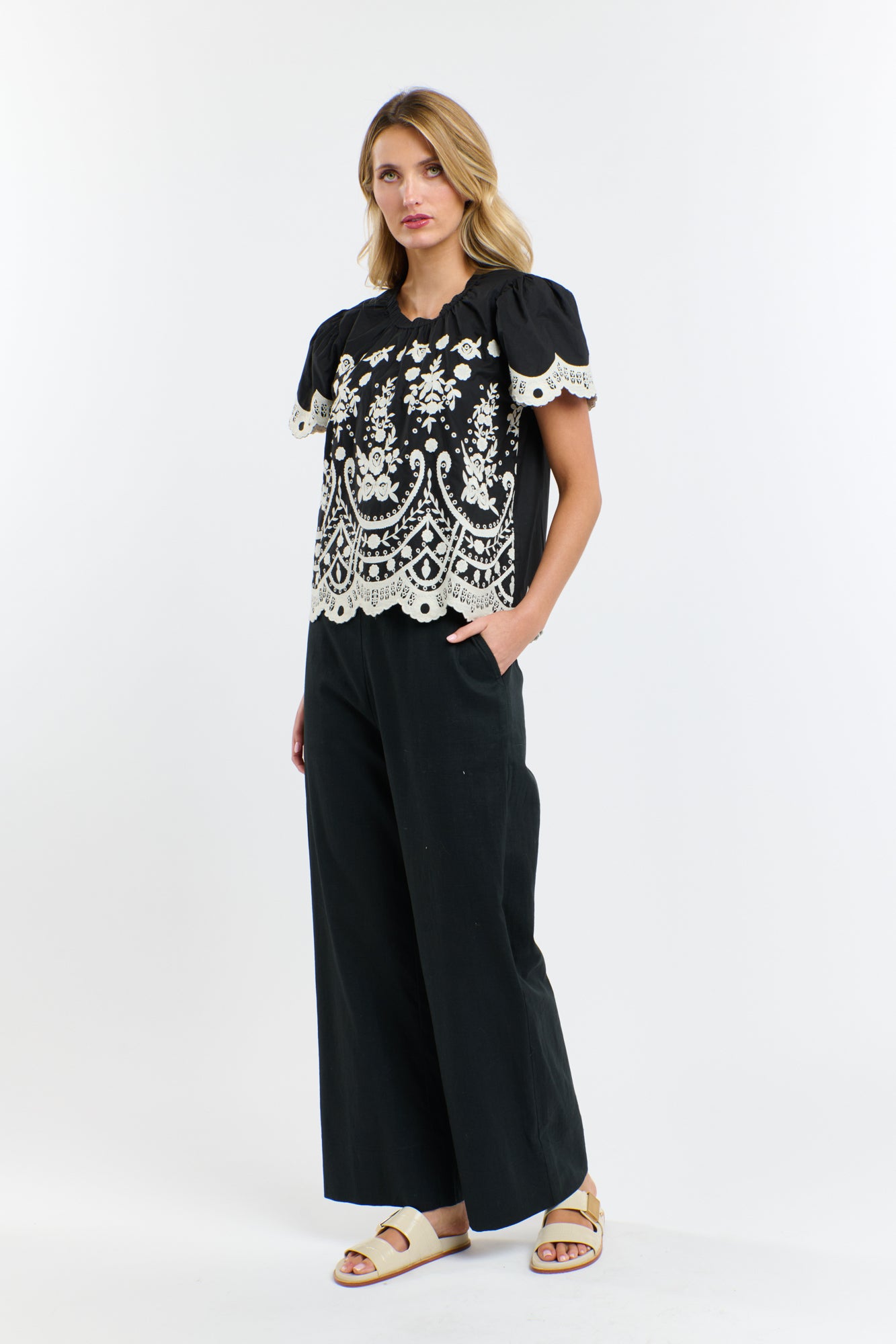 MARNI EMBROIDERED TOP