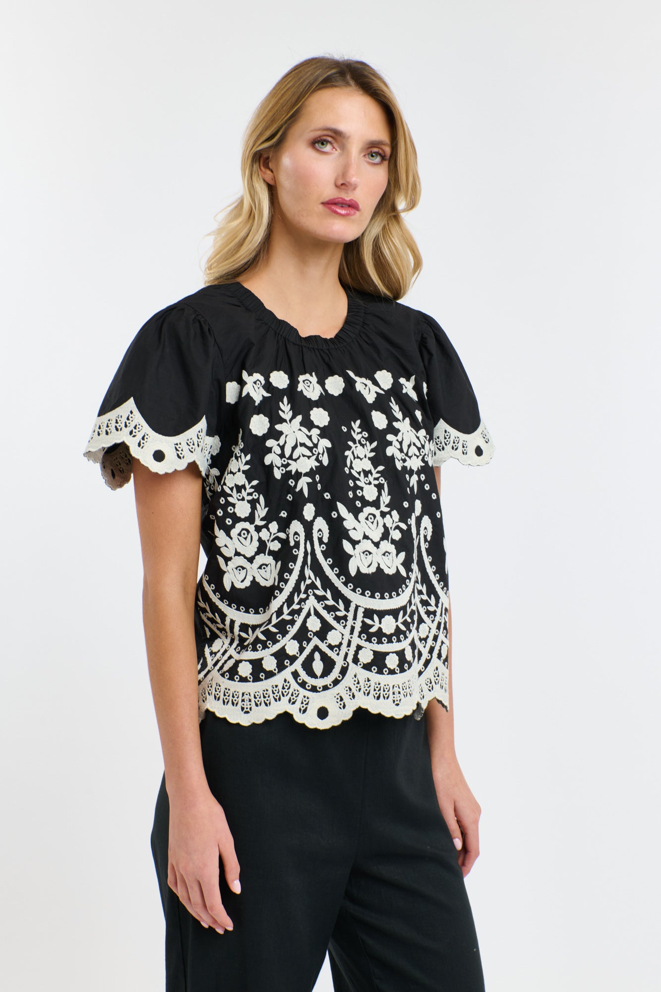 MARNI EMBROIDERED TOP