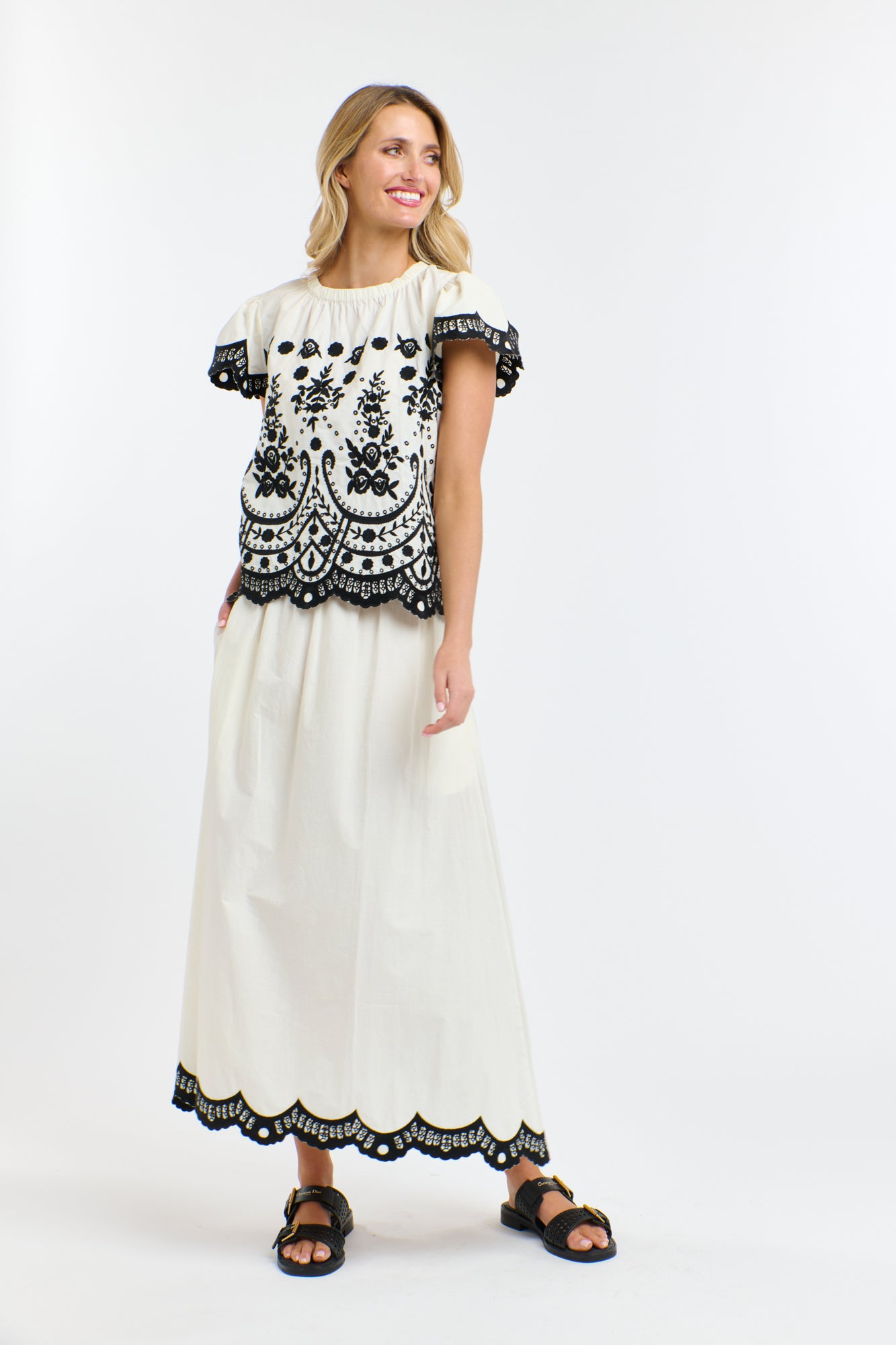 MARNI EMBROIDERED TOP