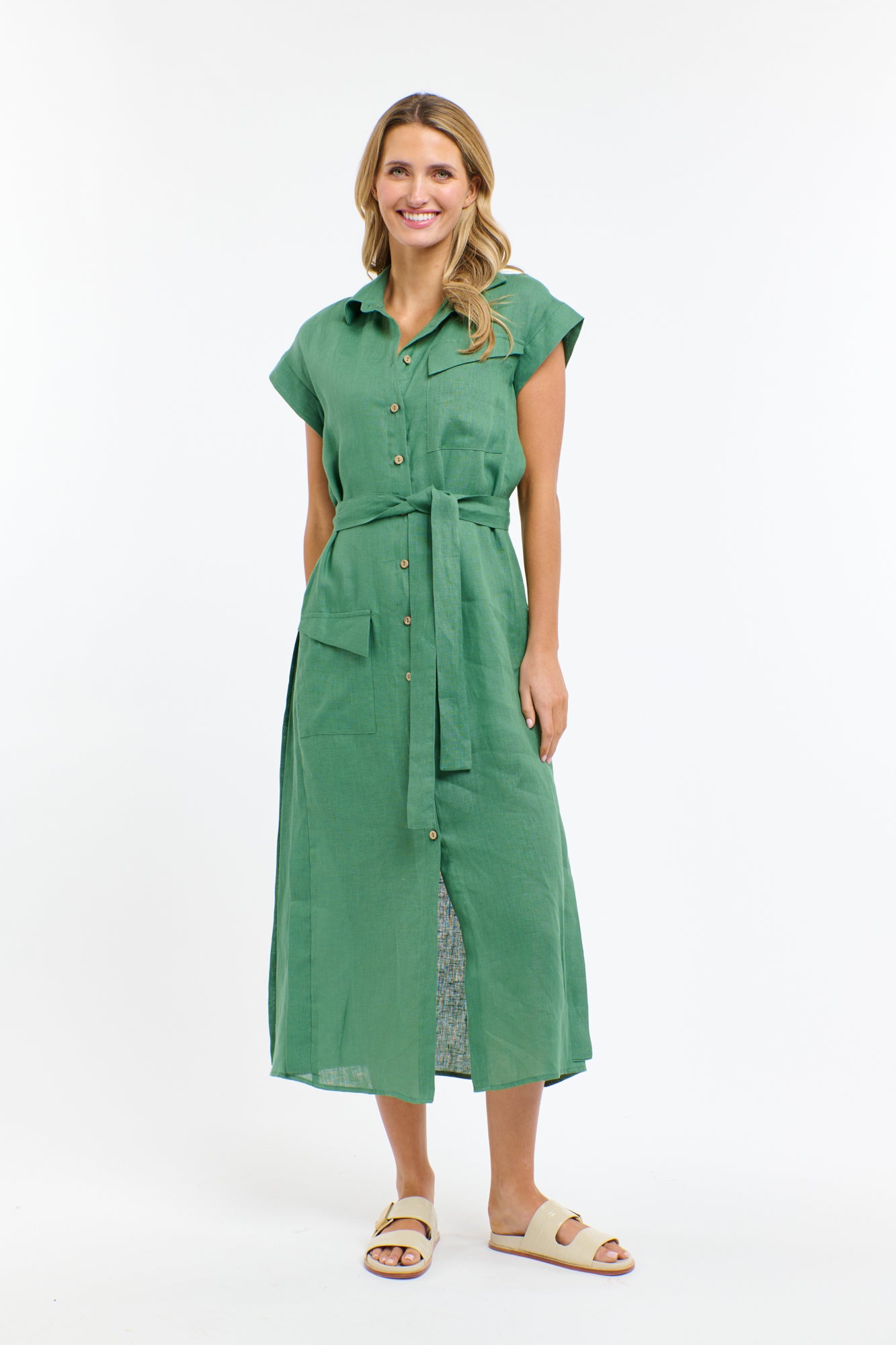 ESTIVO LINEN DRESS