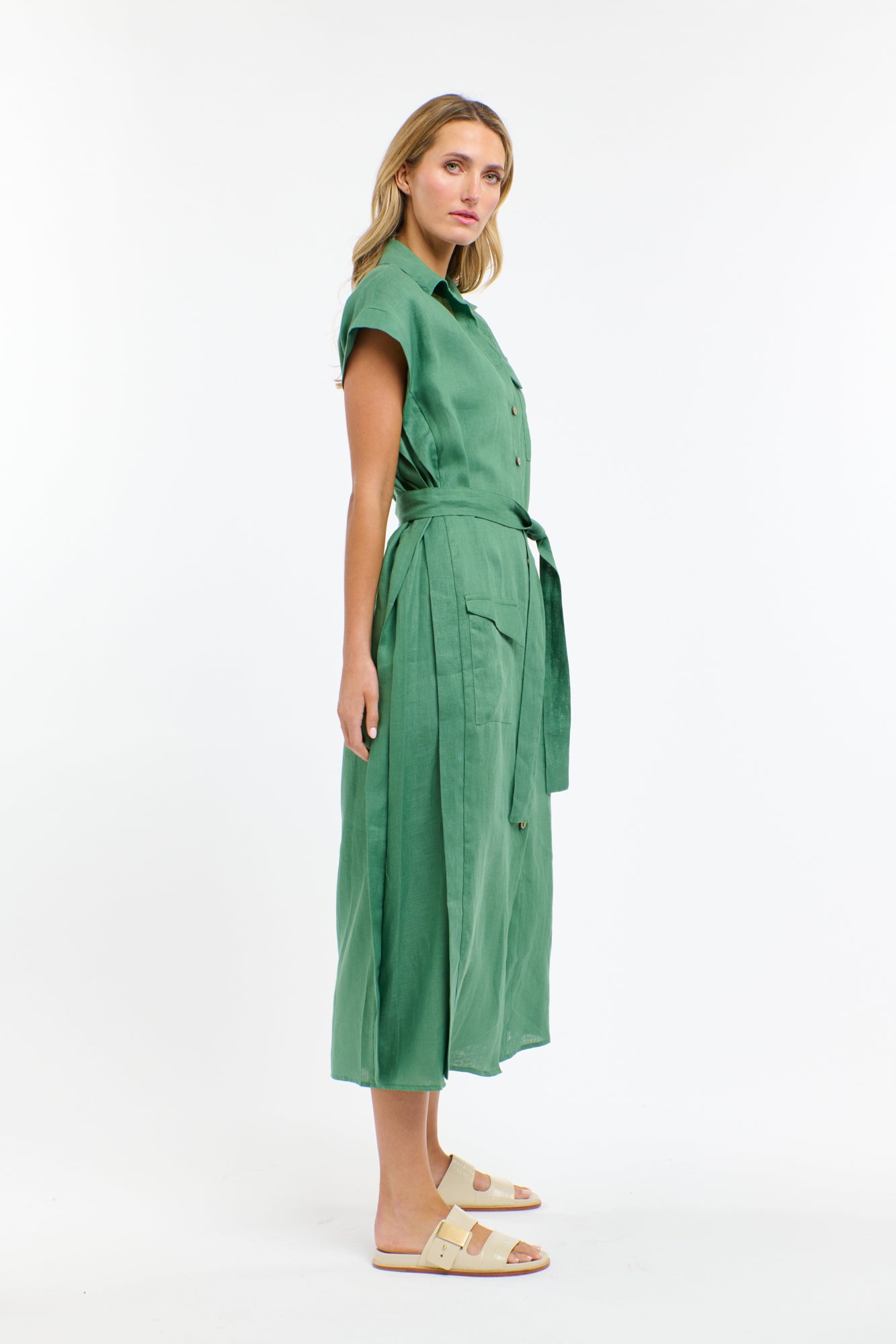ESTIVO LINEN DRESS