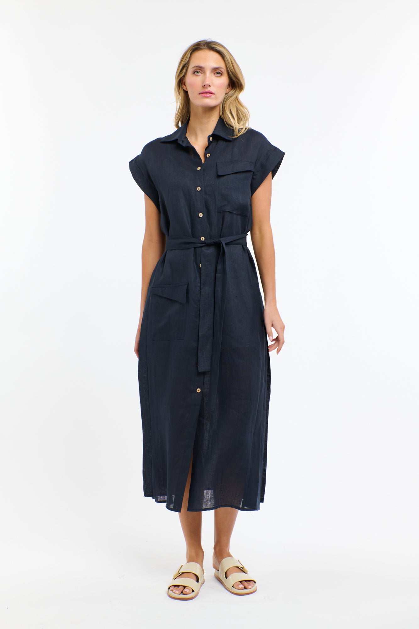 ESTIVO LINEN DRESS