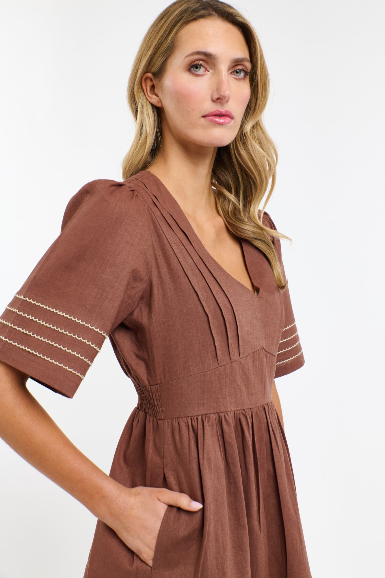 CHARLIE EDGE TRIM DRESS