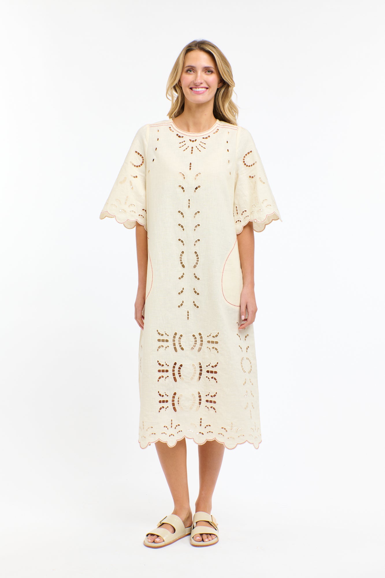 ANNIE EMBROIDERED DRESS
