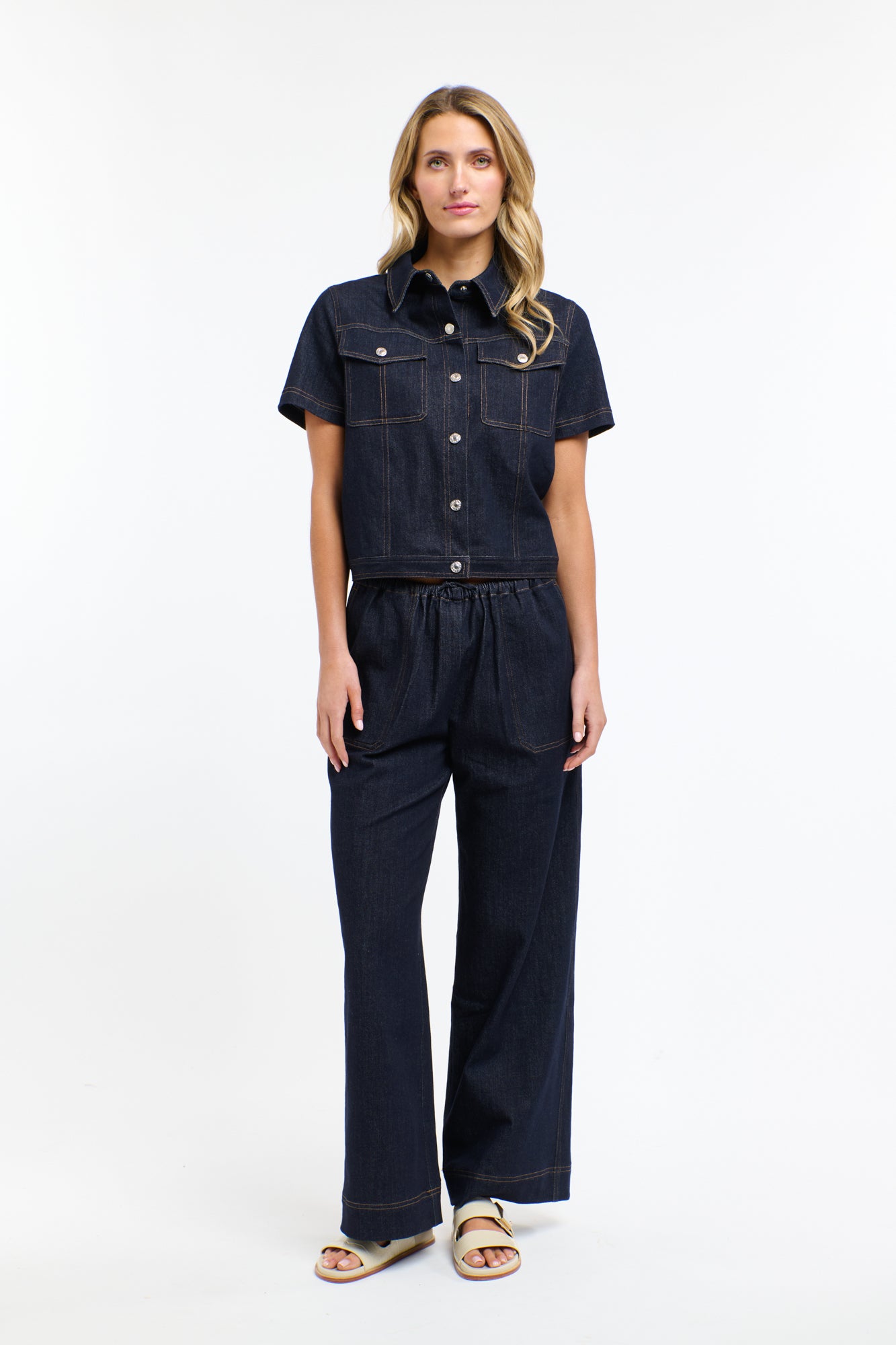 RAFFI SHORT SLEEVE DENIM JACKET