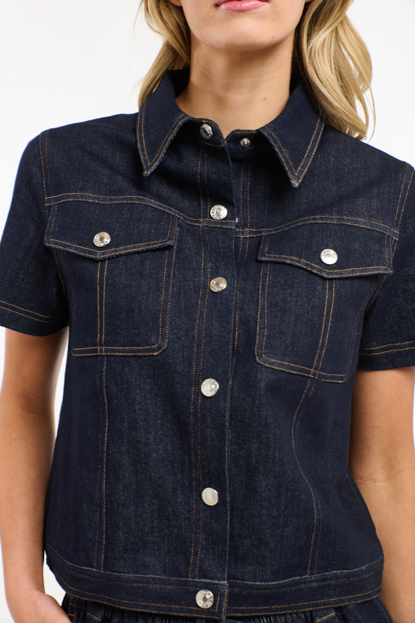 RAFFI SHORT SLEEVE DENIM JACKET