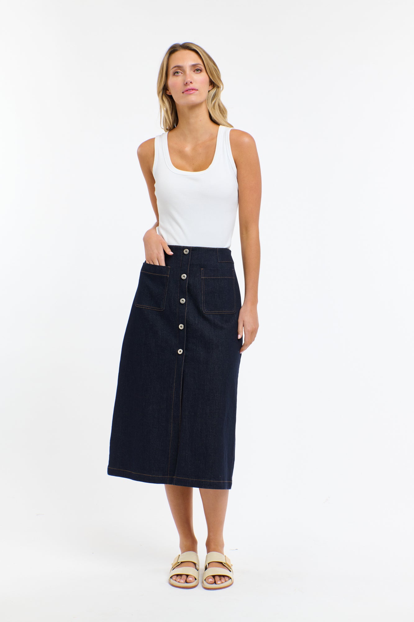 CARRIE DENIM SKIRT