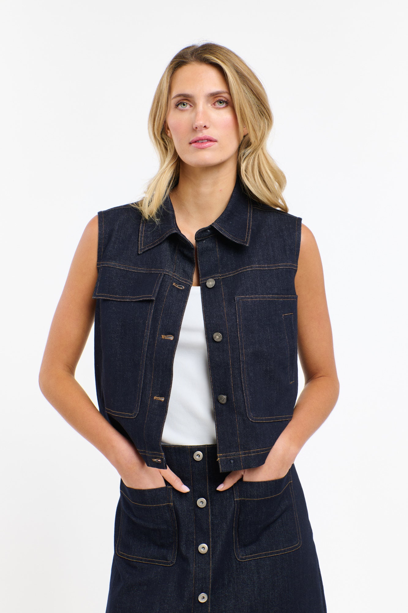 POCKET ROCKET DENIM VEST