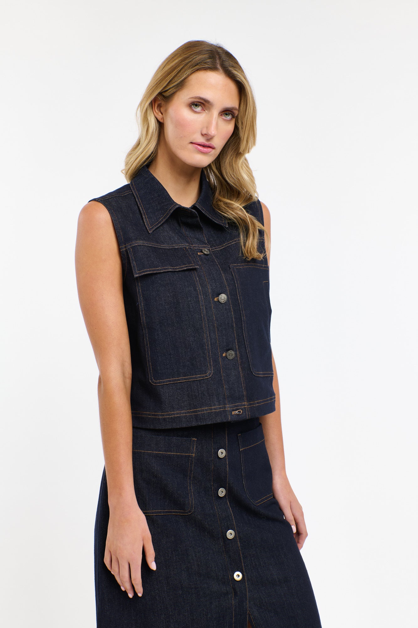 POCKET ROCKET DENIM VEST
