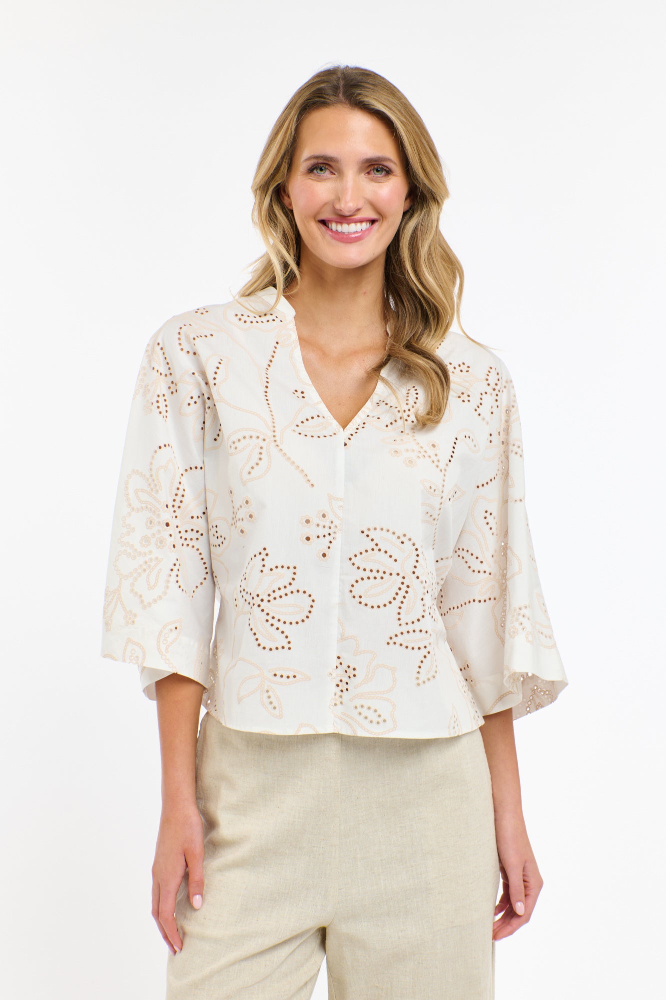 LANA WIDE SLEEVE TOP