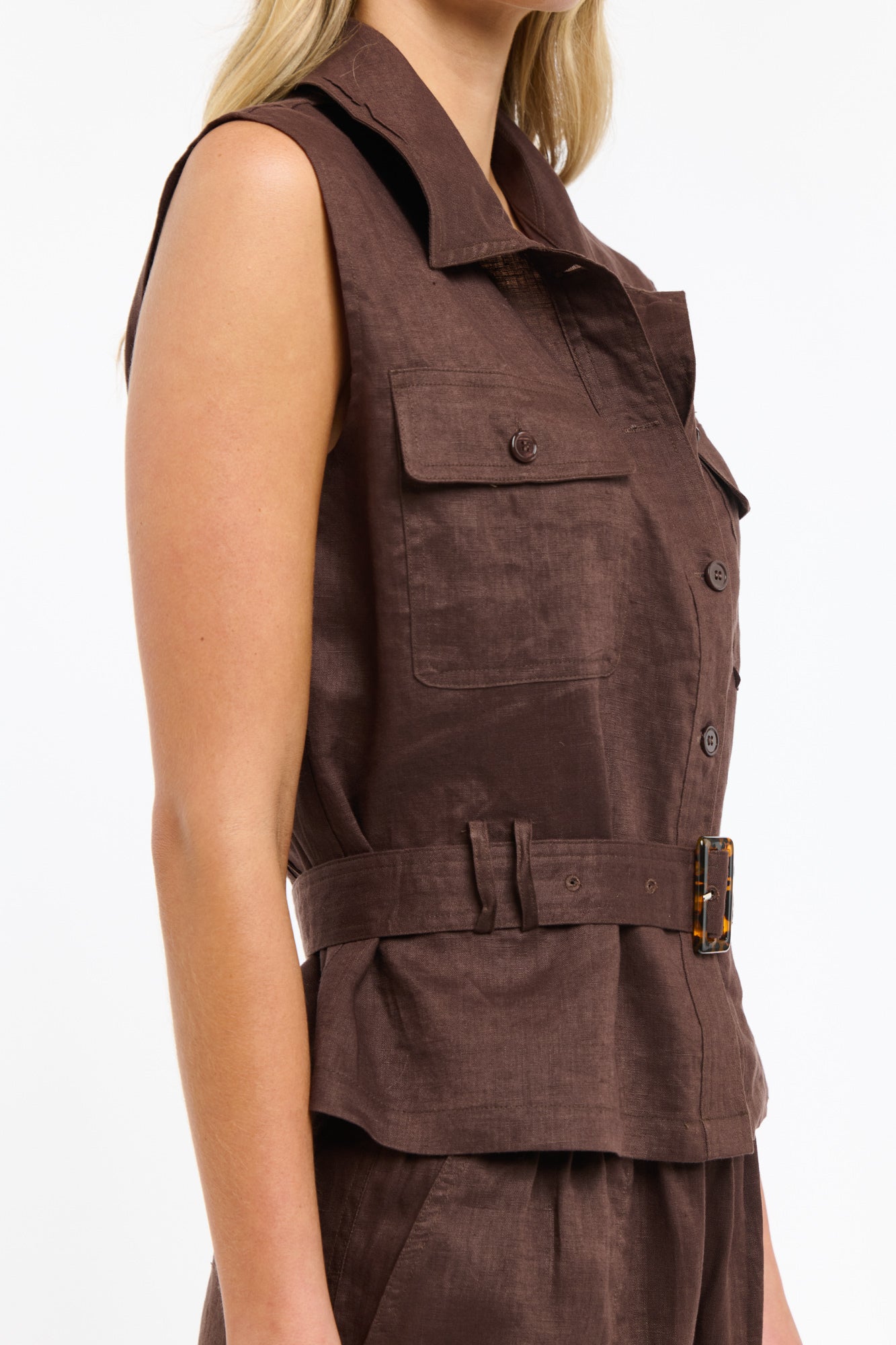PERRY LINEN VEST