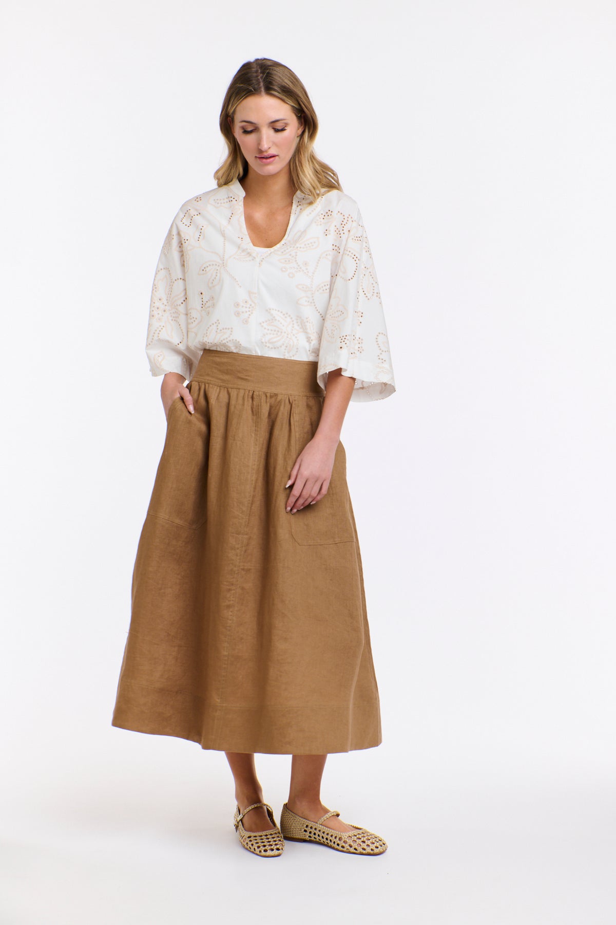 LANA WIDE SLEEVE TOP