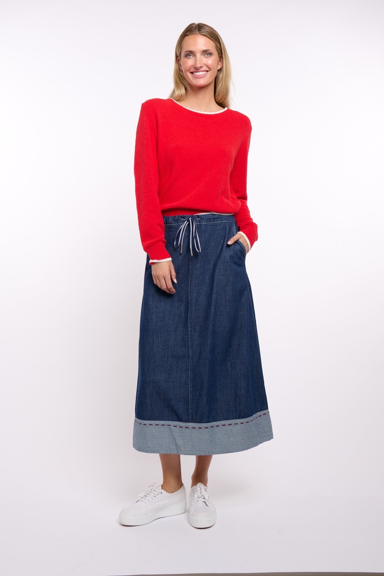 EASTON RED STITCH SKIRT