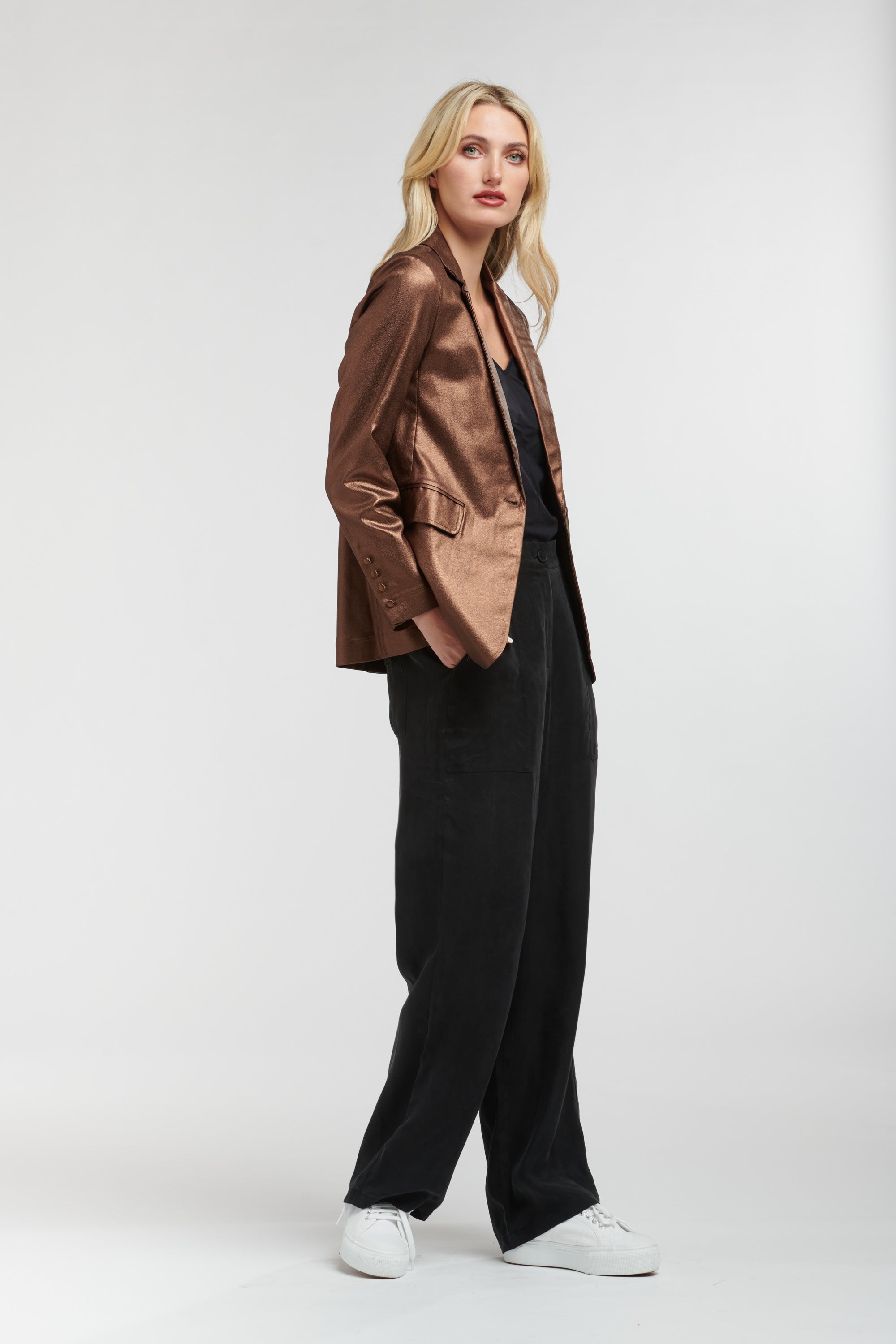 SHINE YOUR WAY BLAZER COPPER