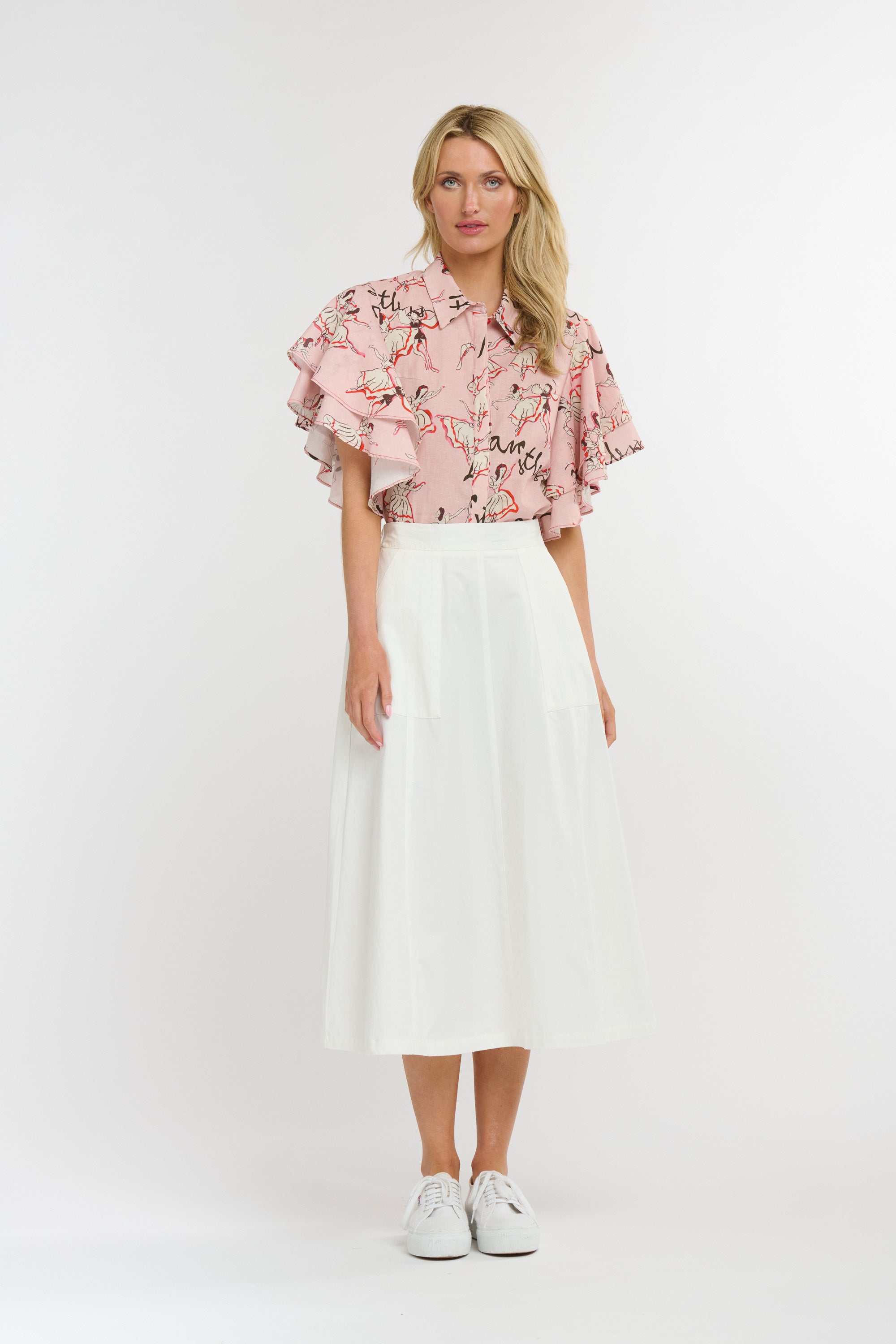 BLOOM SHIRT BALLET PINK PRINT