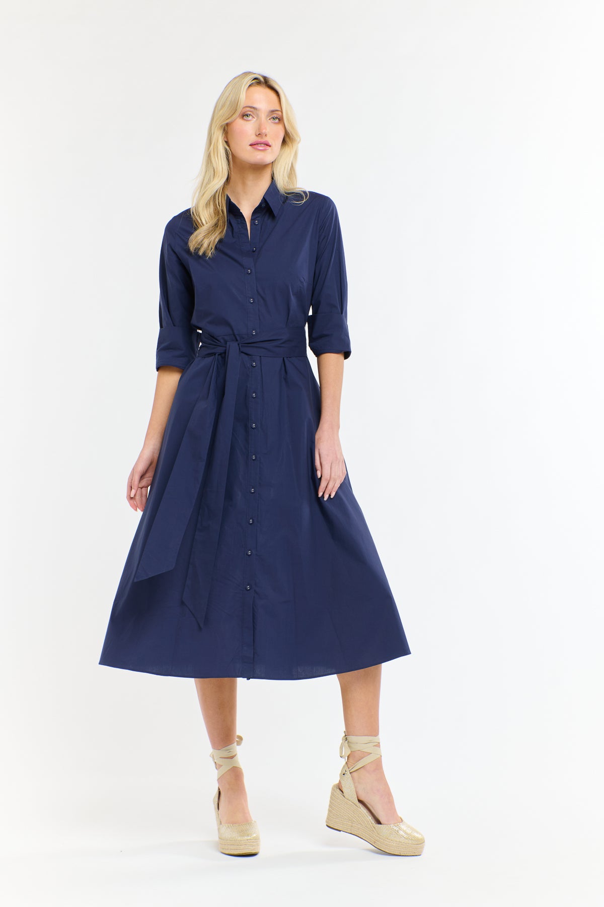 GRACE SHIRTDRESS NAVY