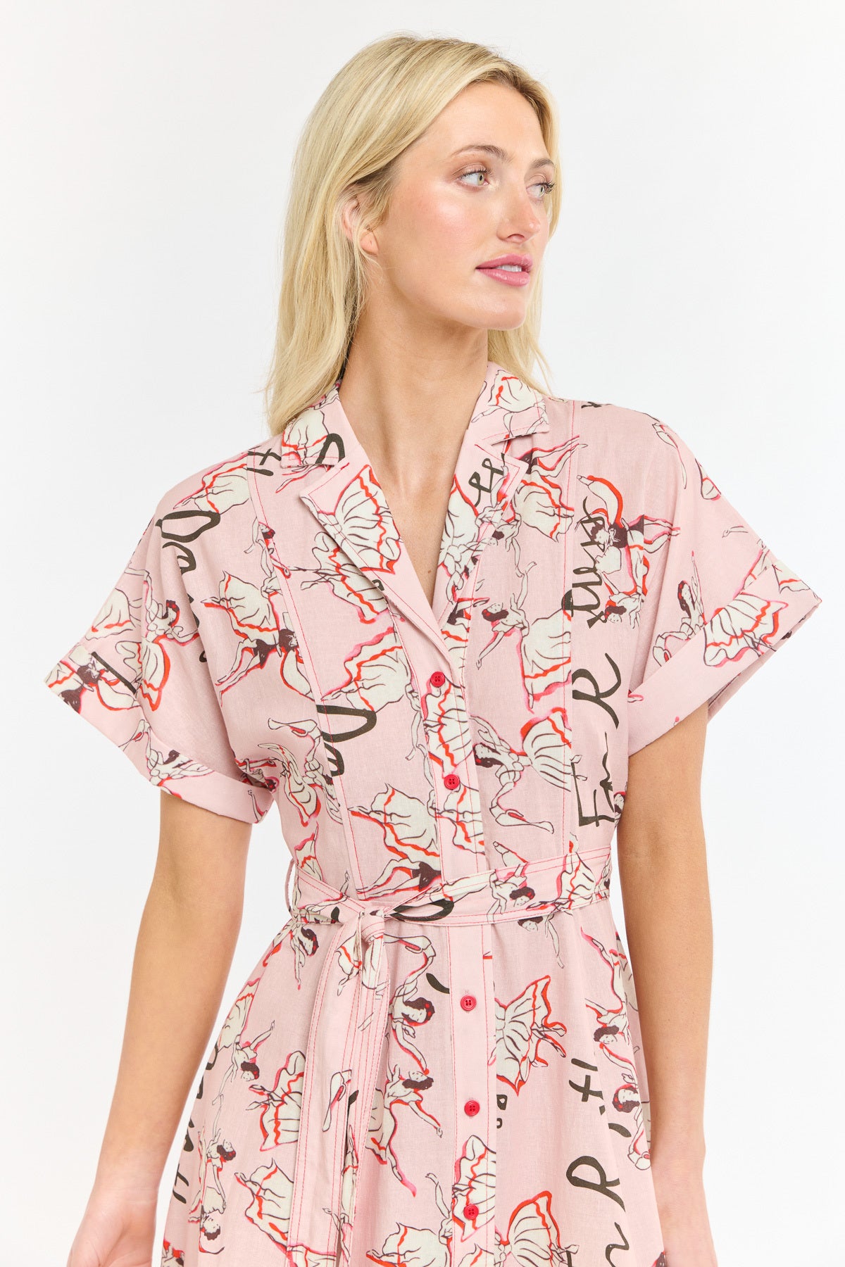 ANTOINETTE SHORTSLEEVE DRESS BALLET PINK