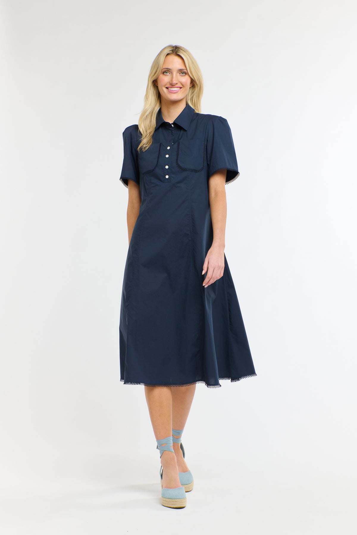 PICNIC POCKET DRESS NAVY