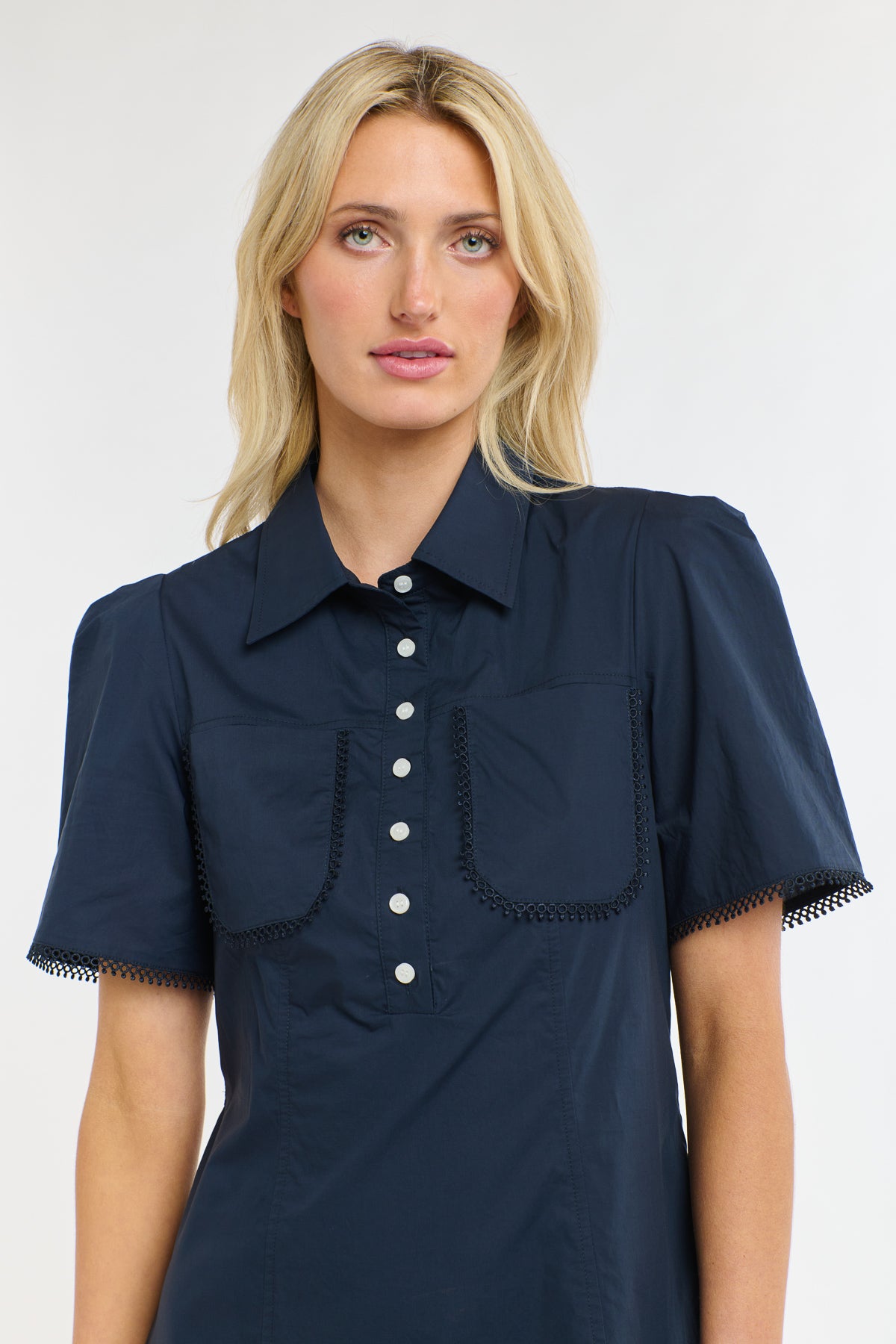 PICNIC POCKET DRESS NAVY