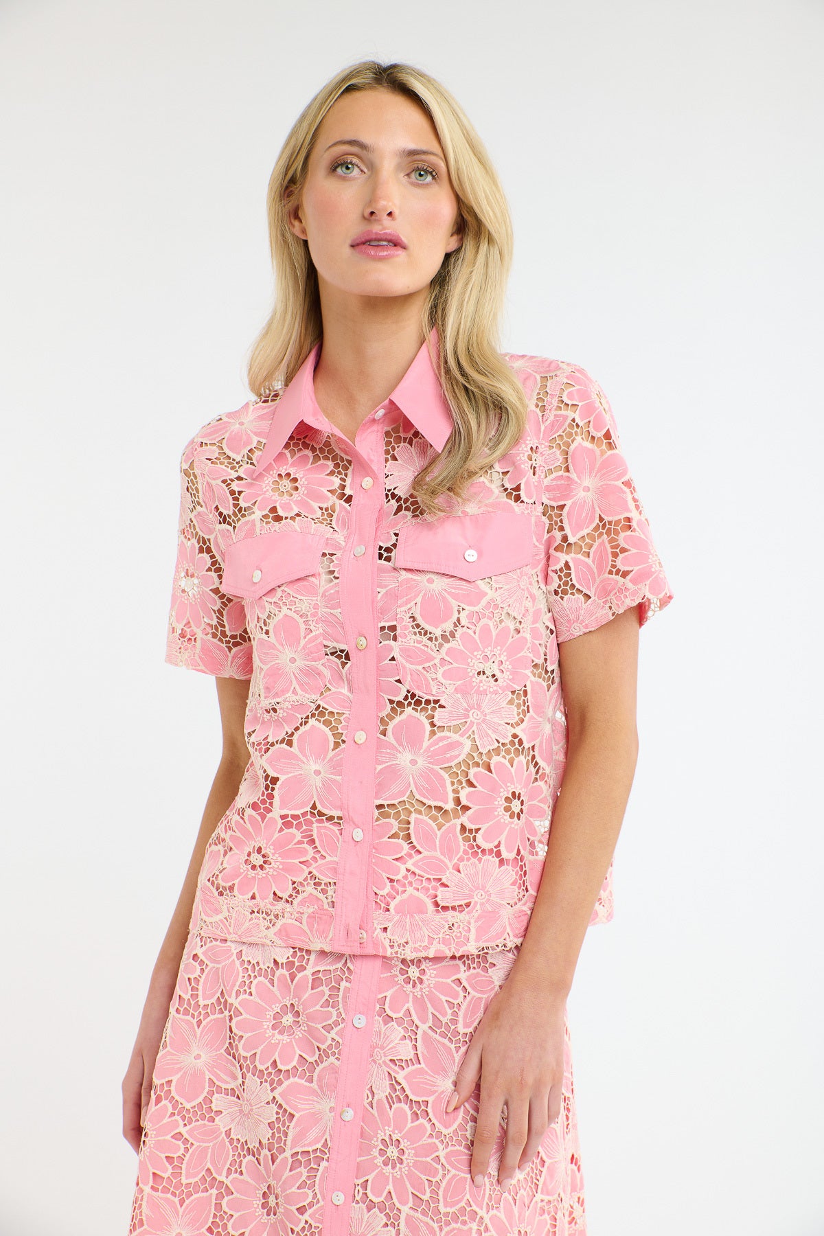 DAPHNE S/S JACKET CARNATION PINK