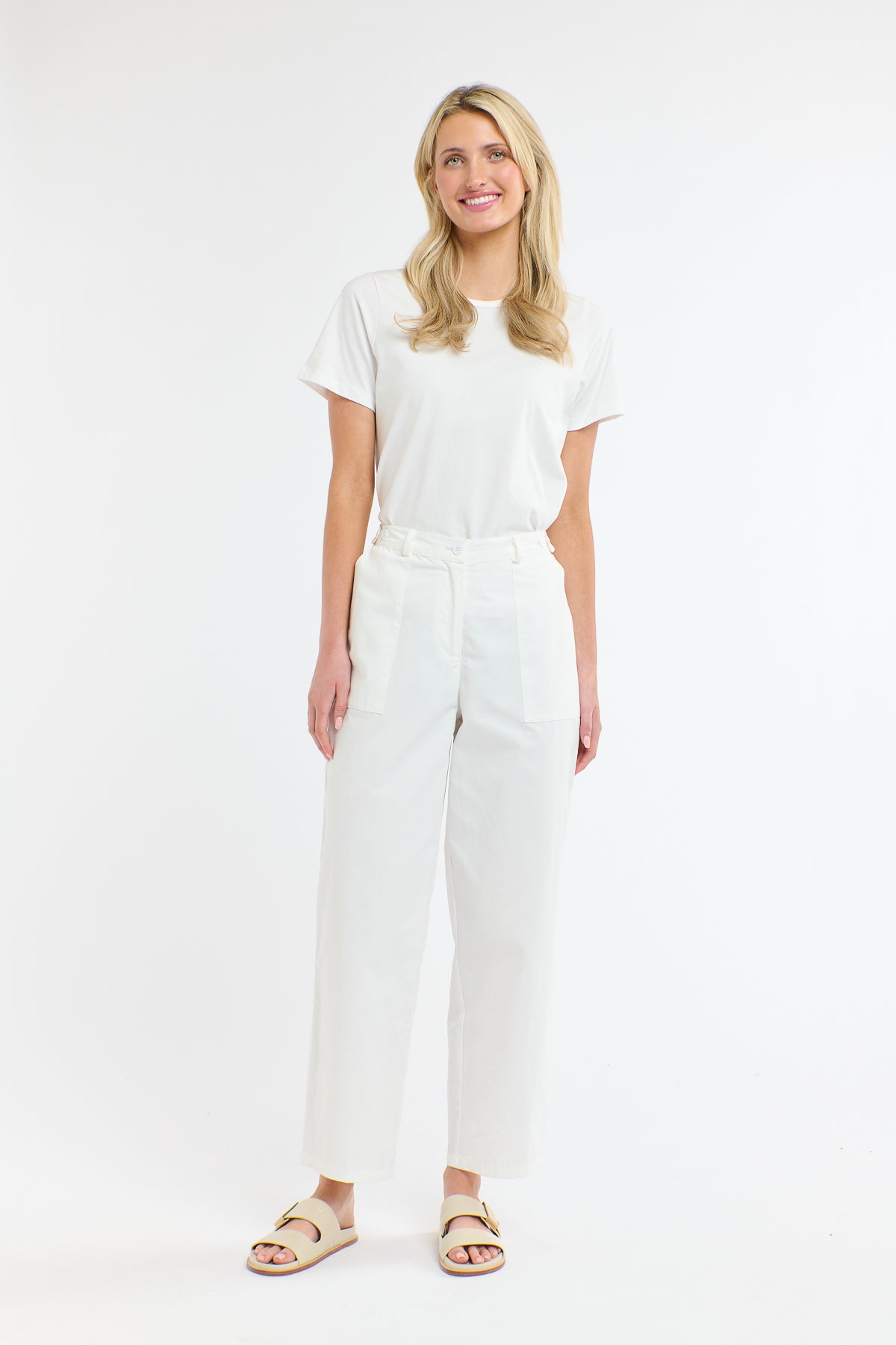 BELLE POCKET PANT WHITE