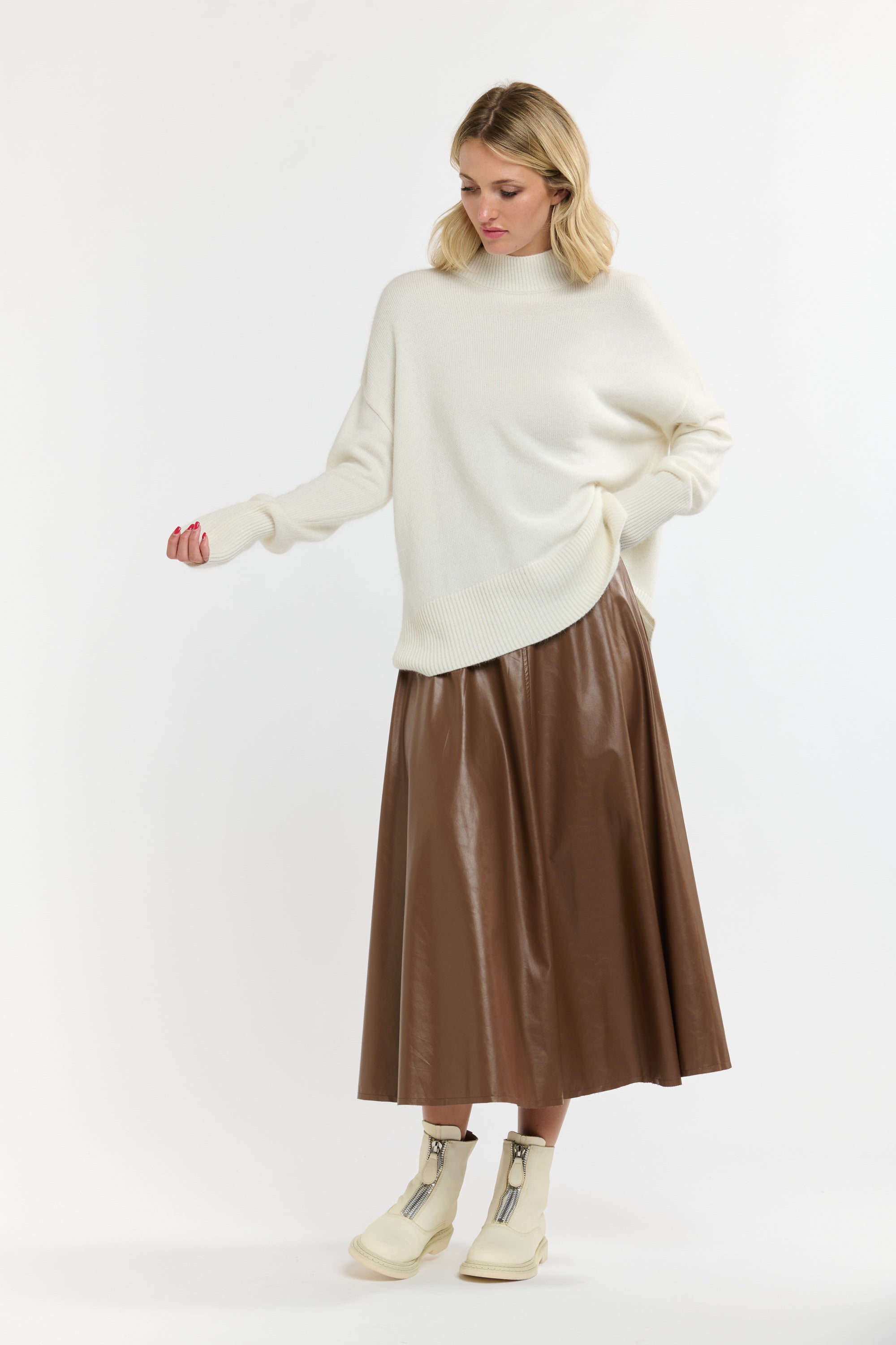 ISLA ANGORA KNIT SNOW