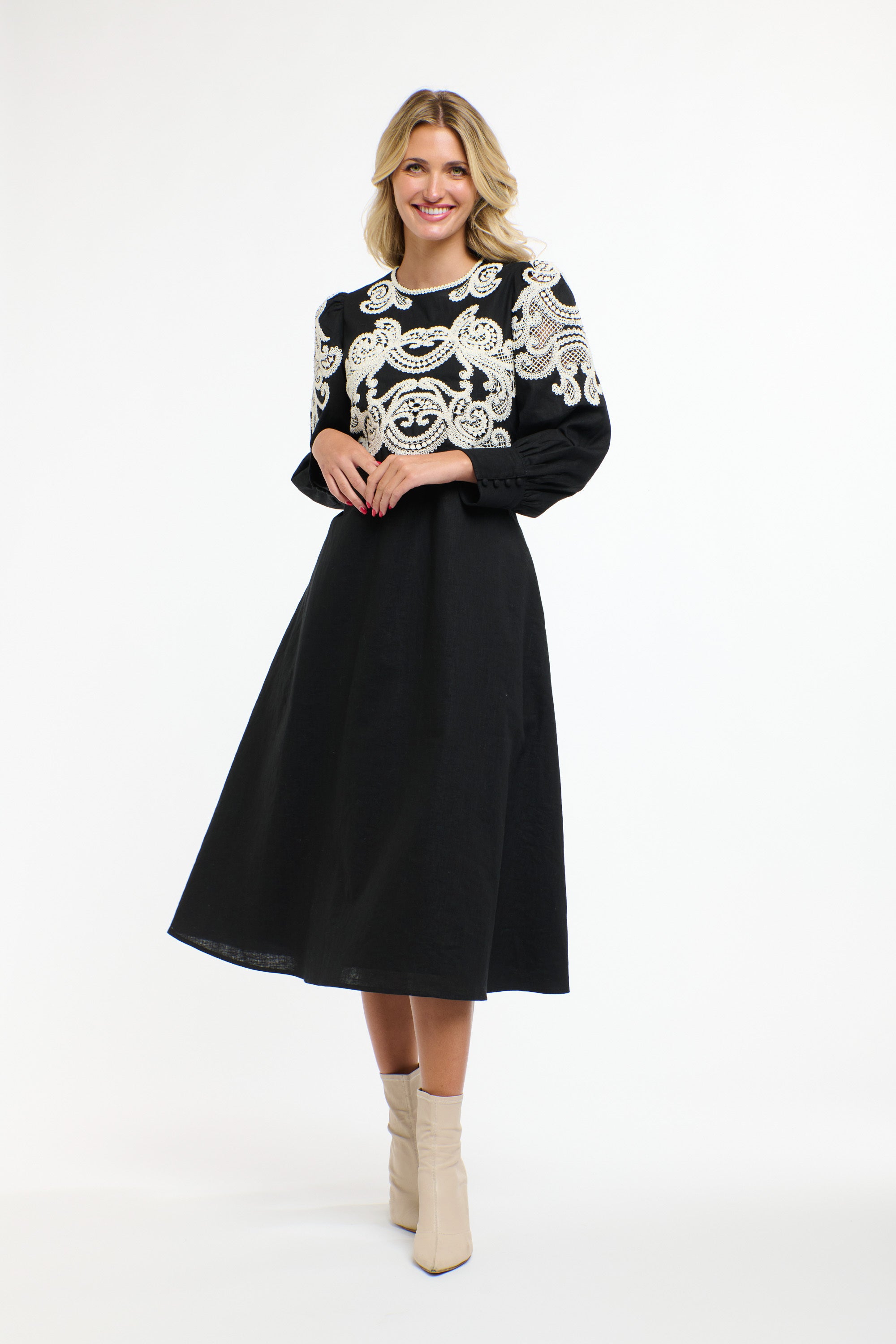 DANBURY DRESS BLACK SWAN