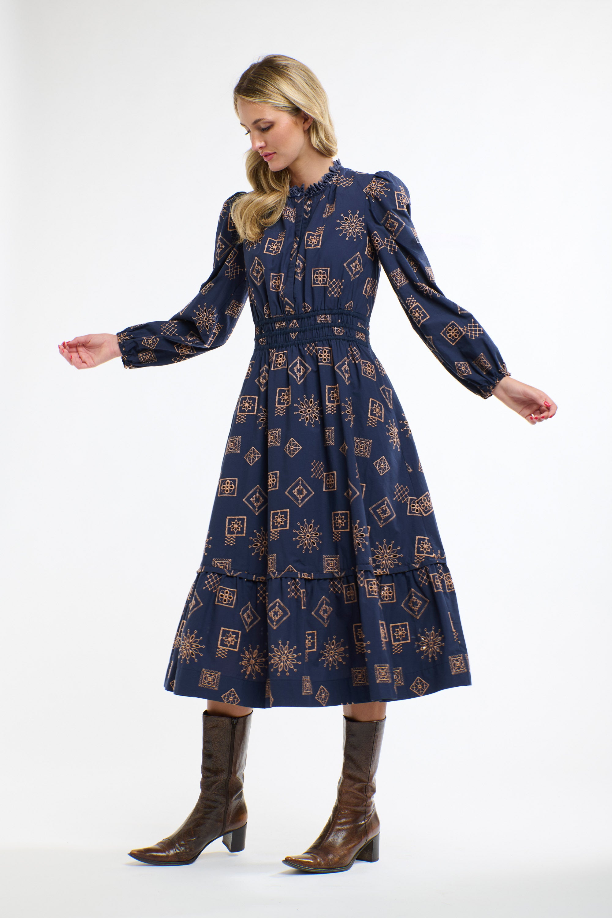 MANDALA DRESS INDIGO
