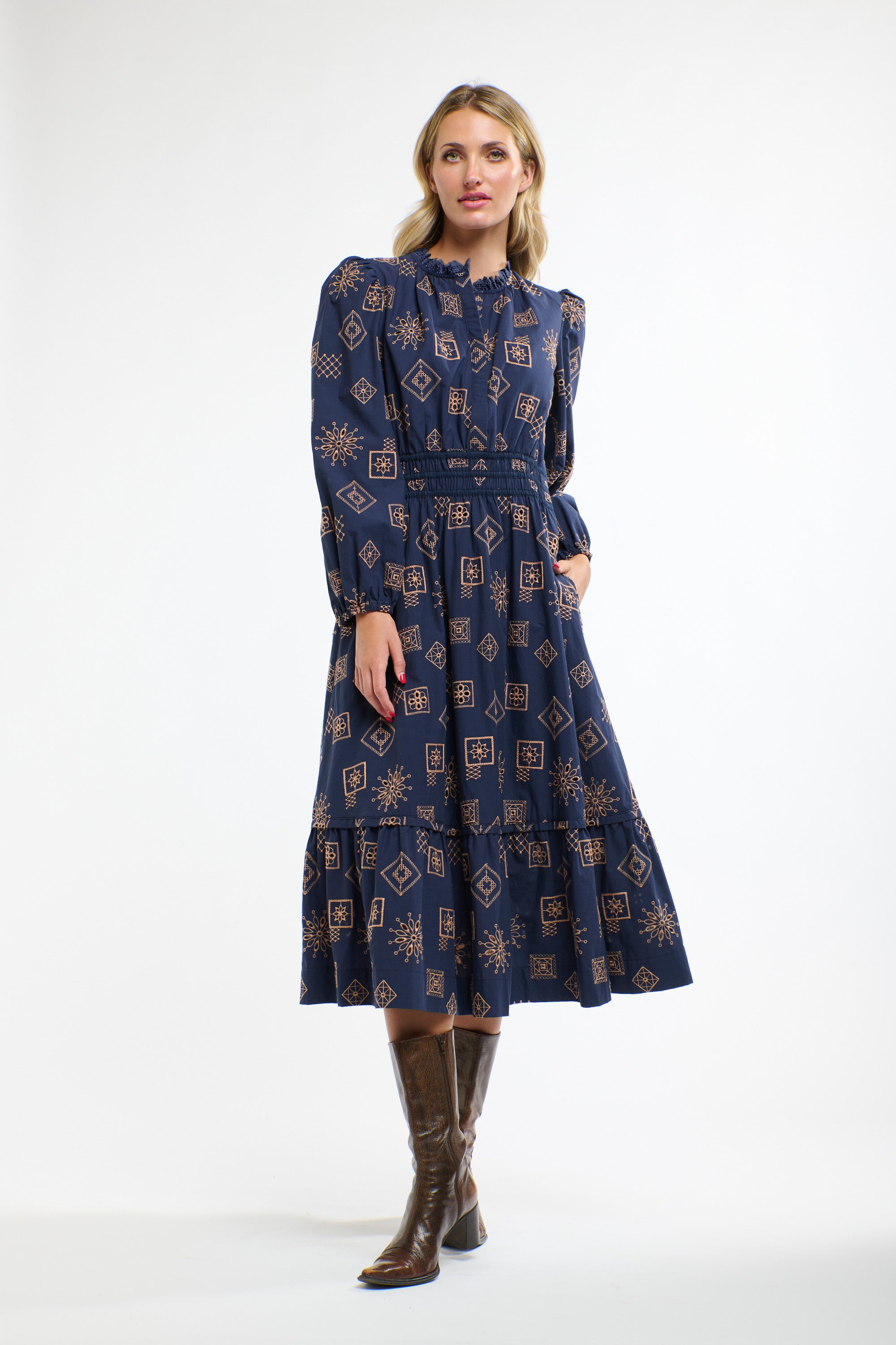 MANDALA DRESS INDIGO