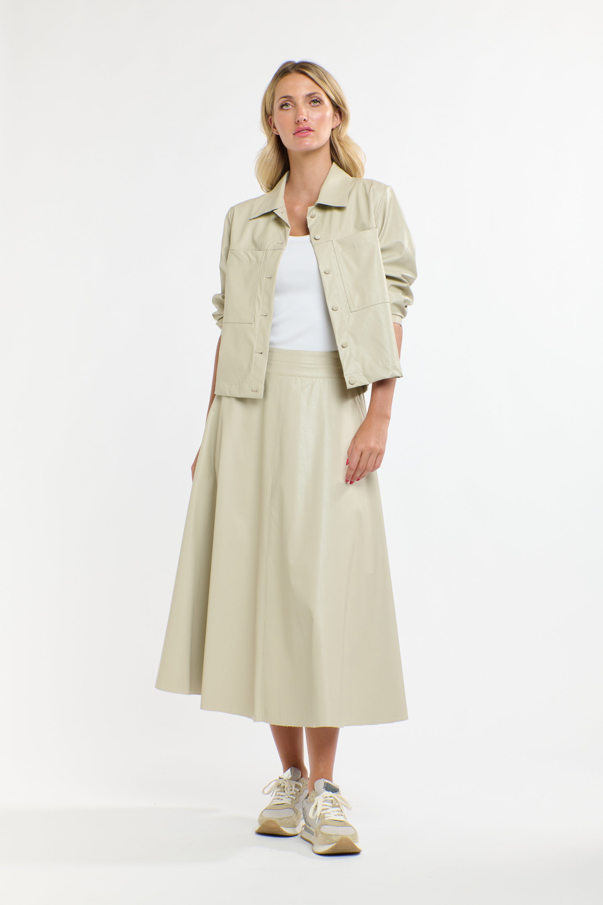 PU SHIRT PARCHMENT