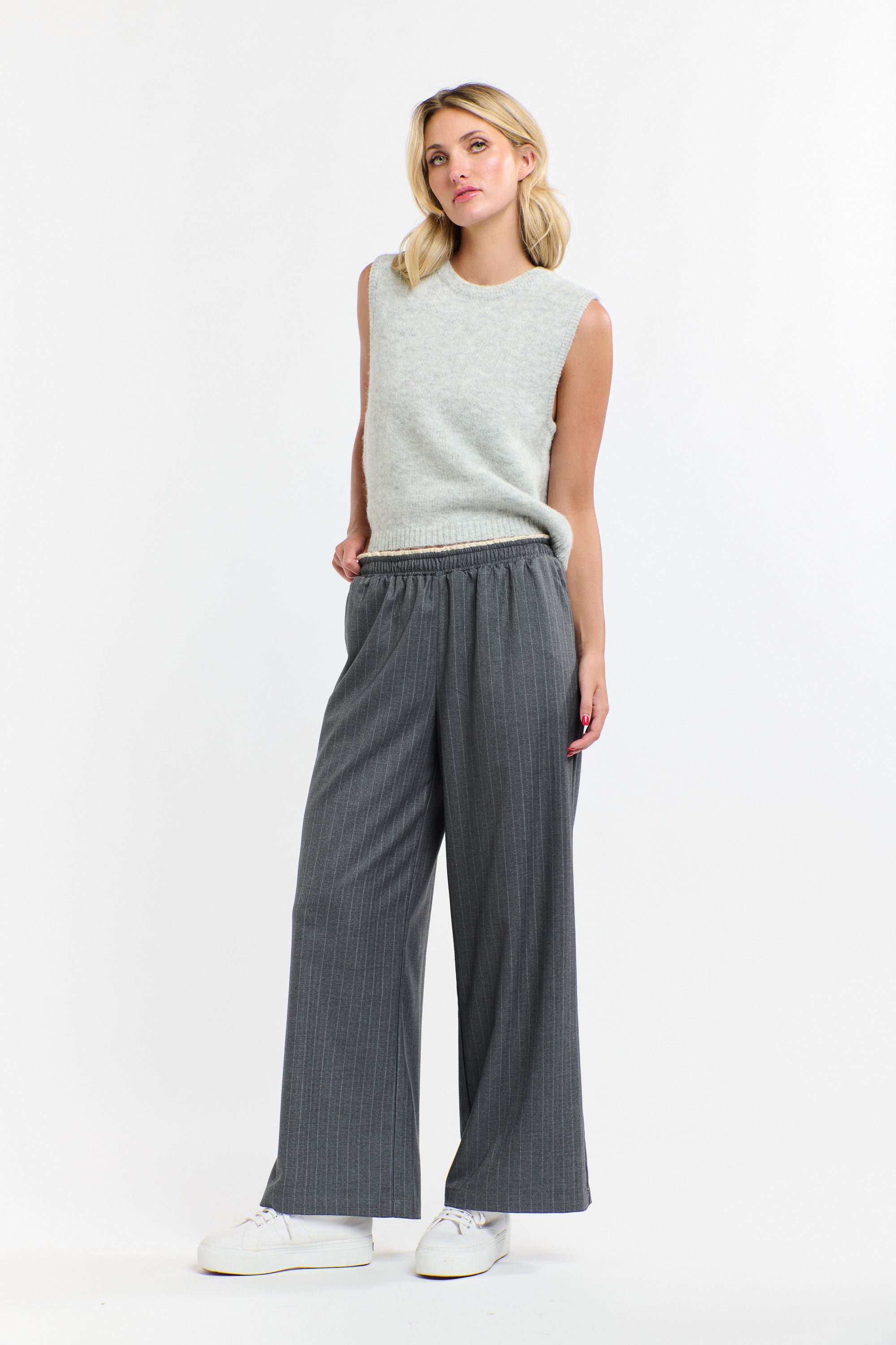 PIPPA WOOL VEST SILVER