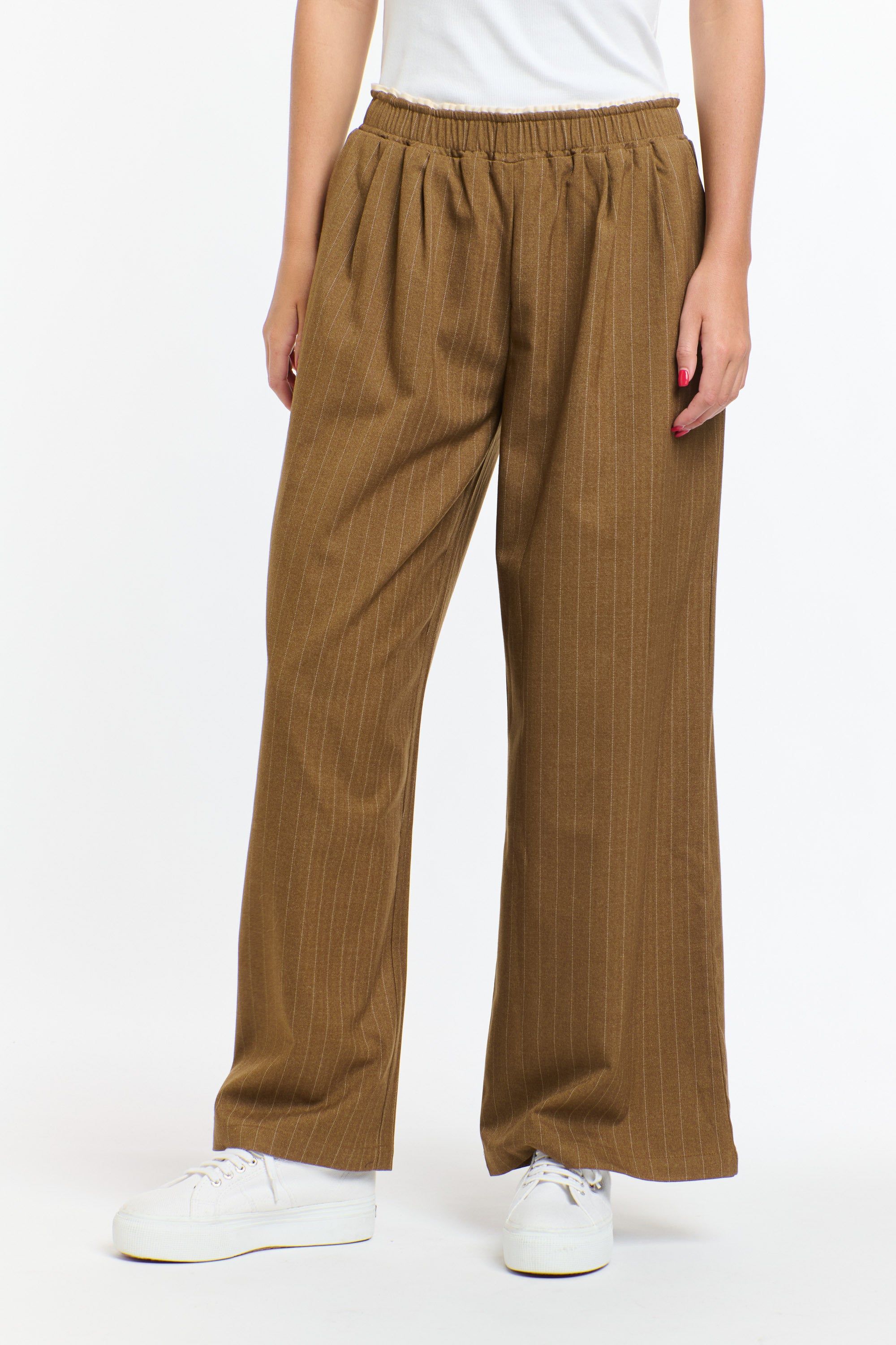 PINSTRIPE PANT BRANDY
