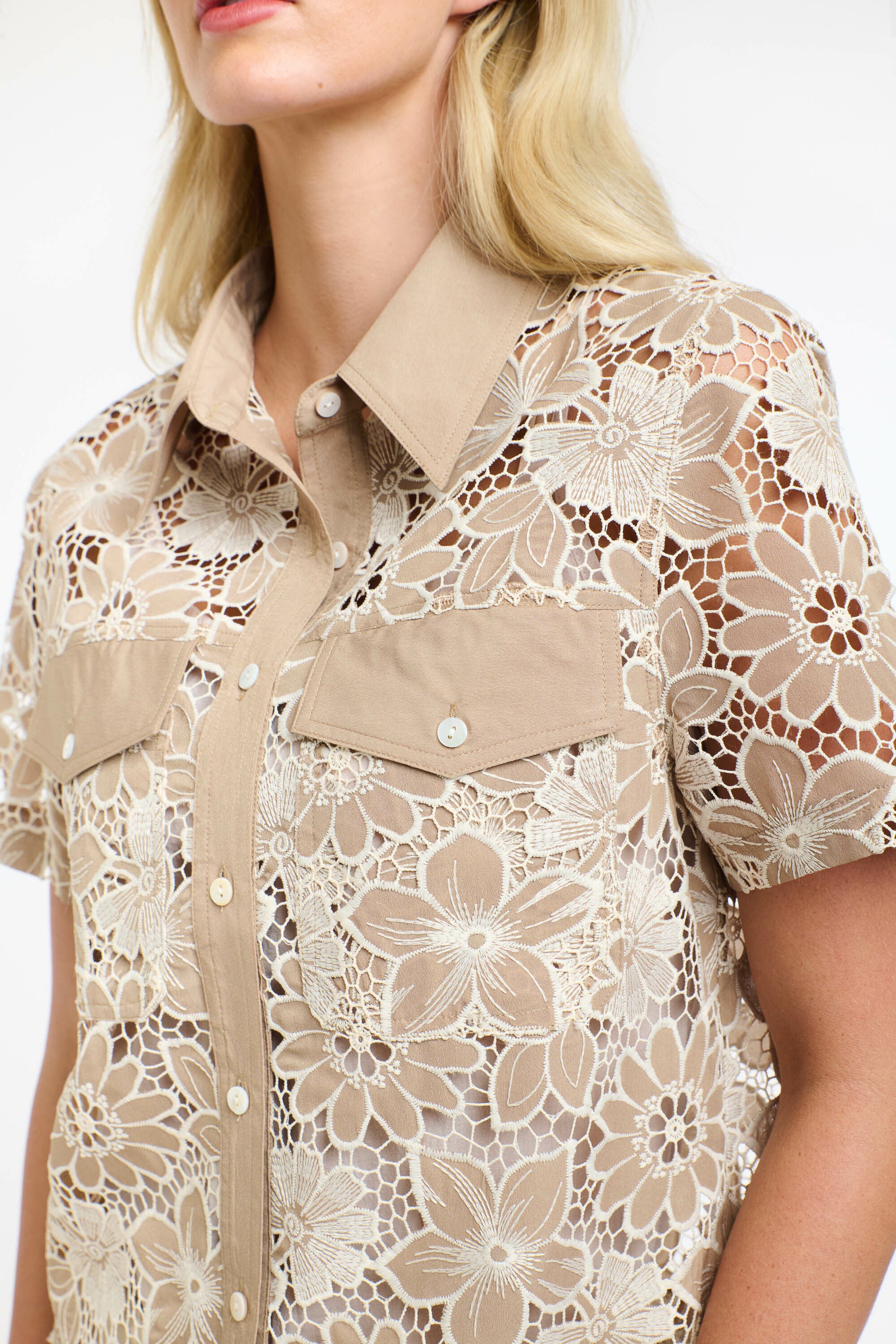 DAPHNE S/S JACKET COFFEE