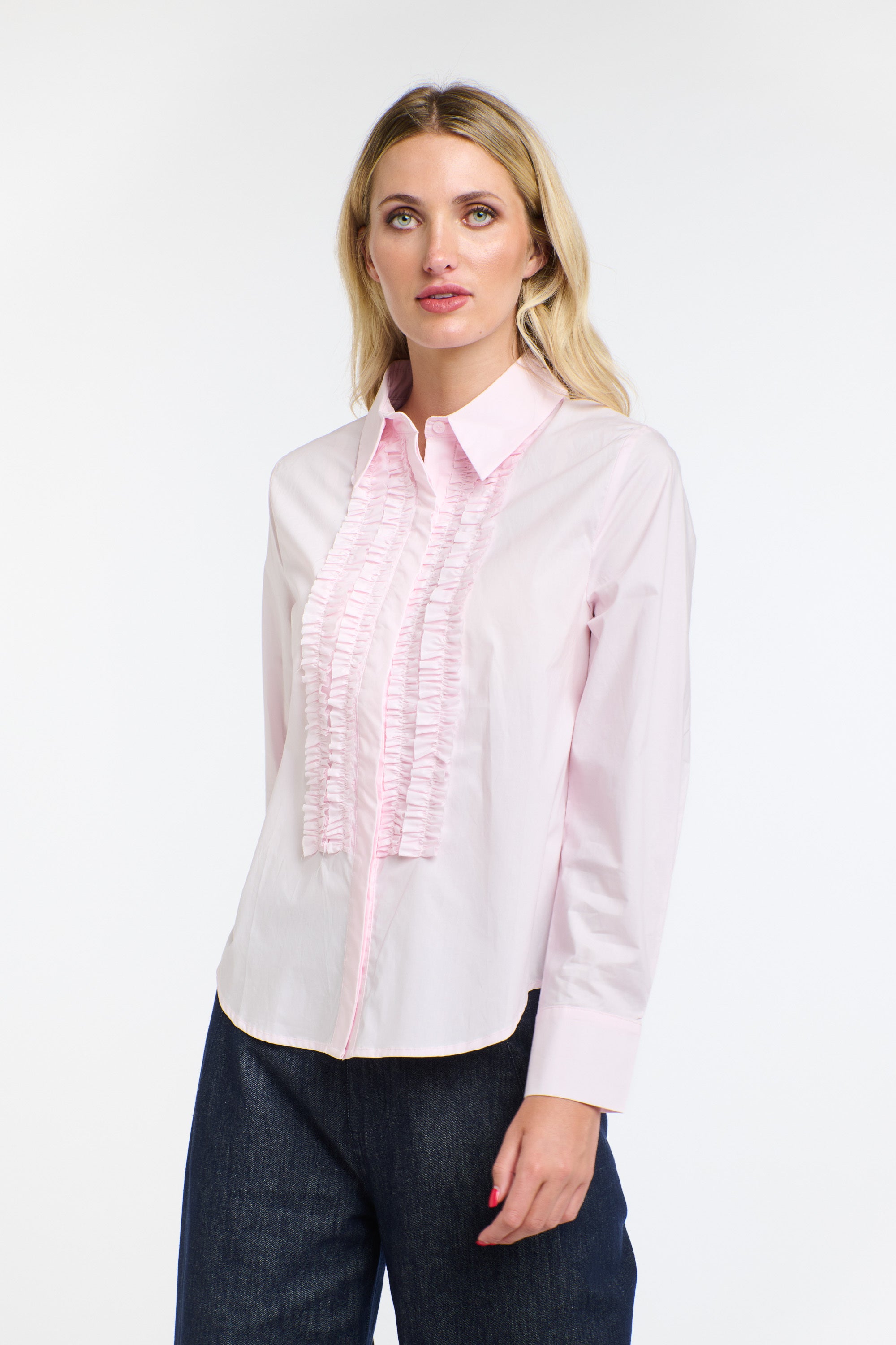 TUXEDO SHIRT SOFT PINK