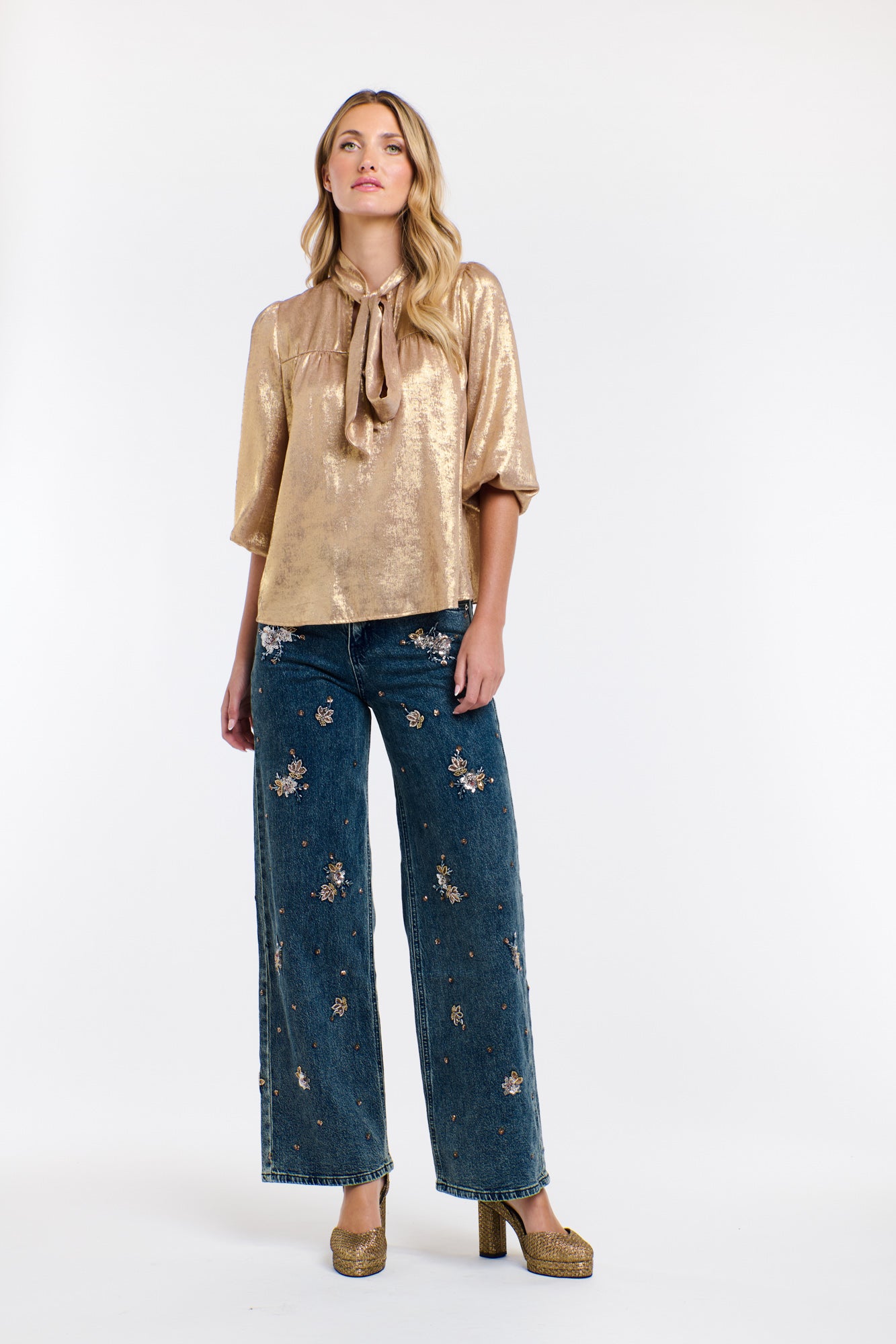 SUMMER PUSSY BOW TOP