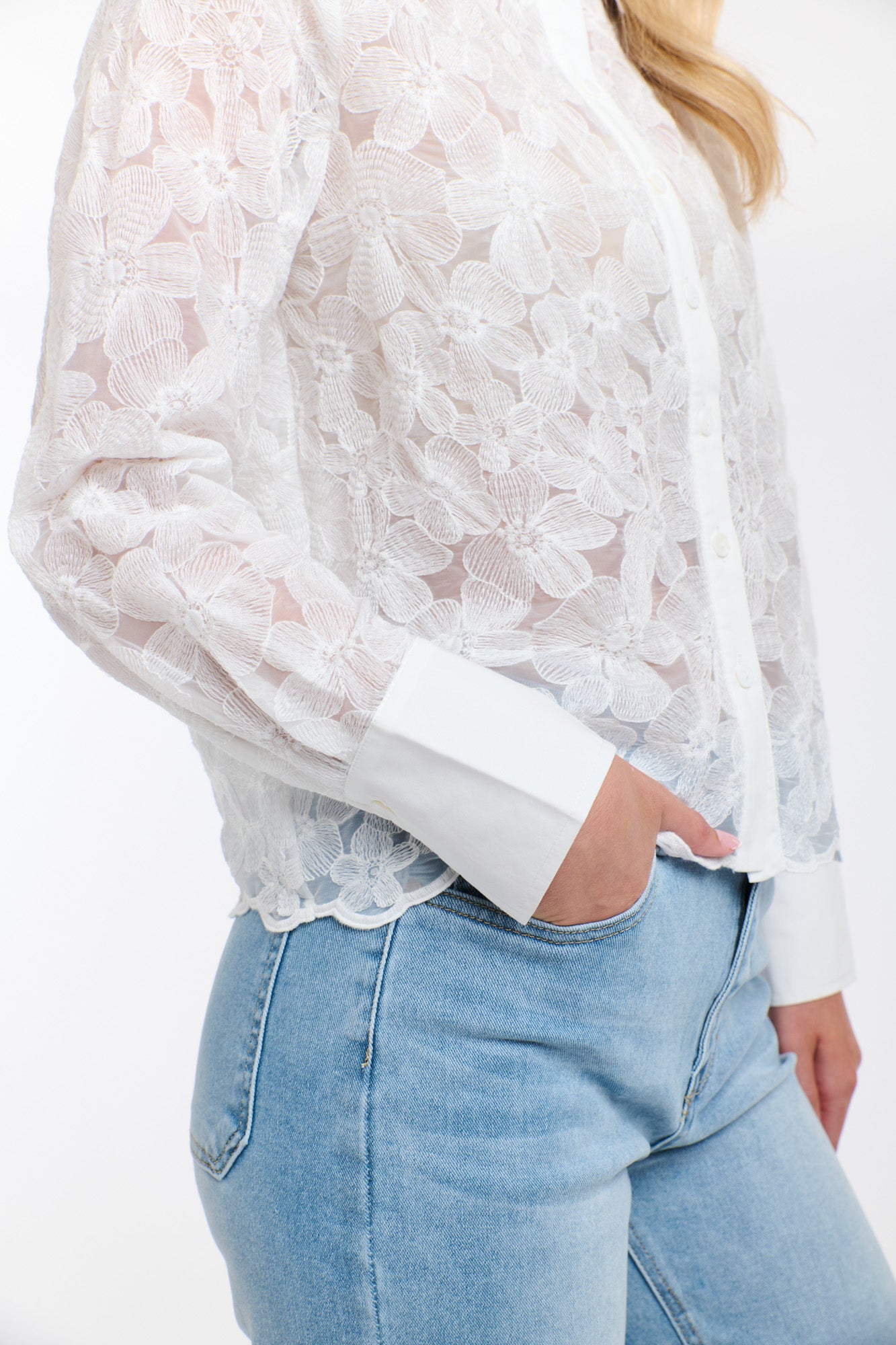 KATIE SHEER SHIRT