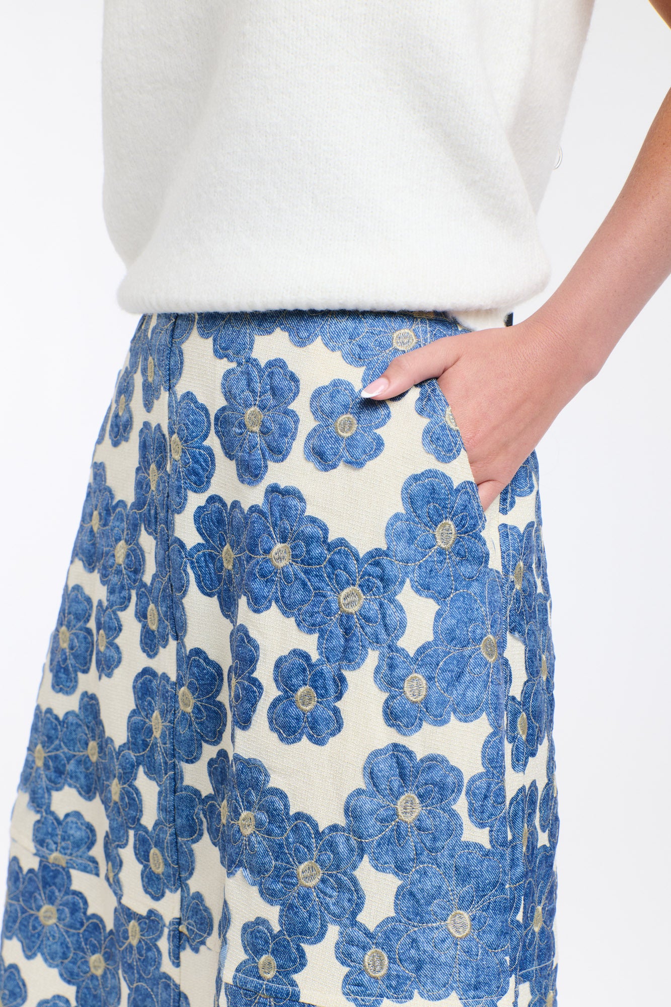 DENIM DAISY SKIRT