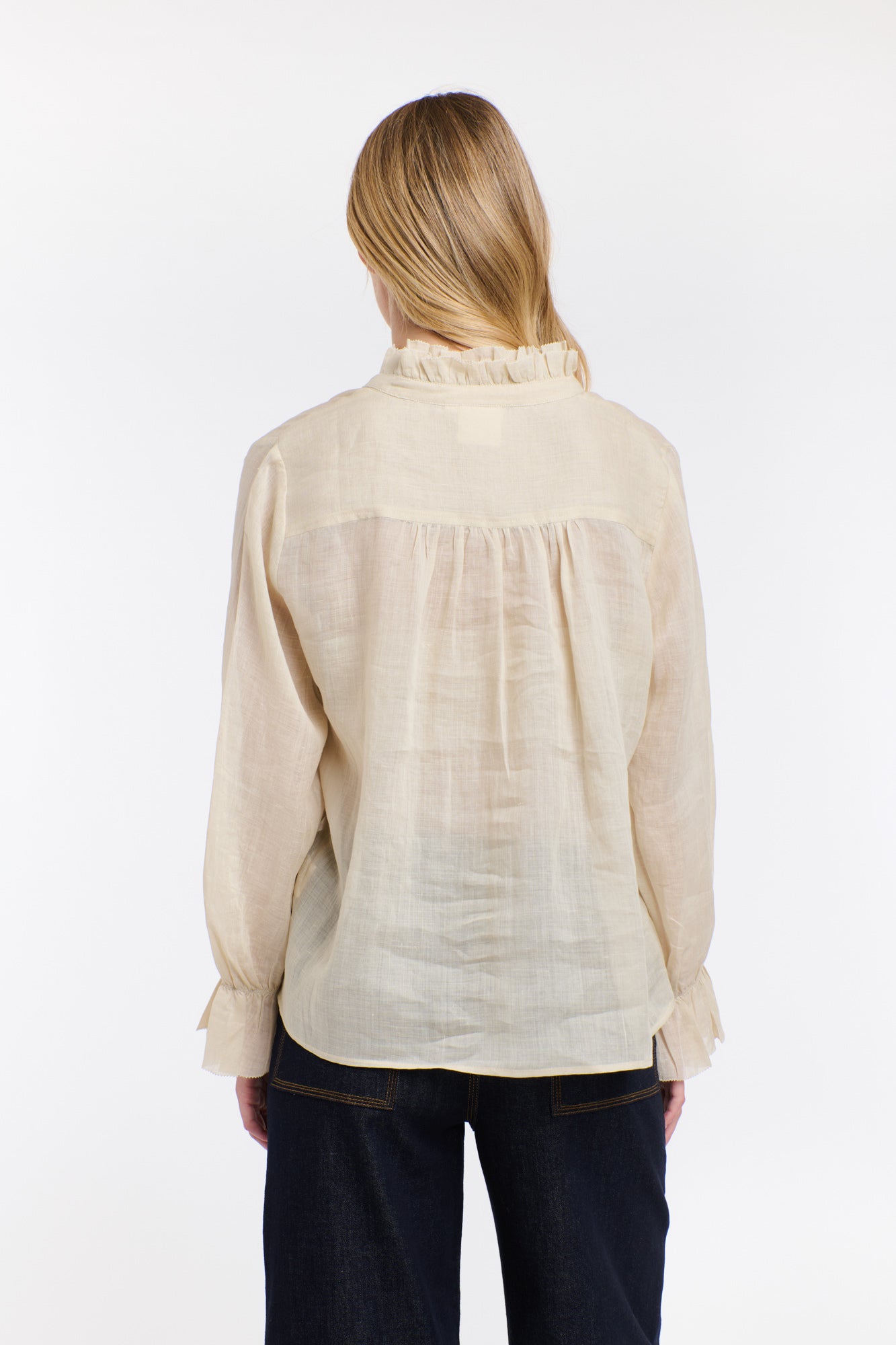 AMBER FRILL NECK TOP