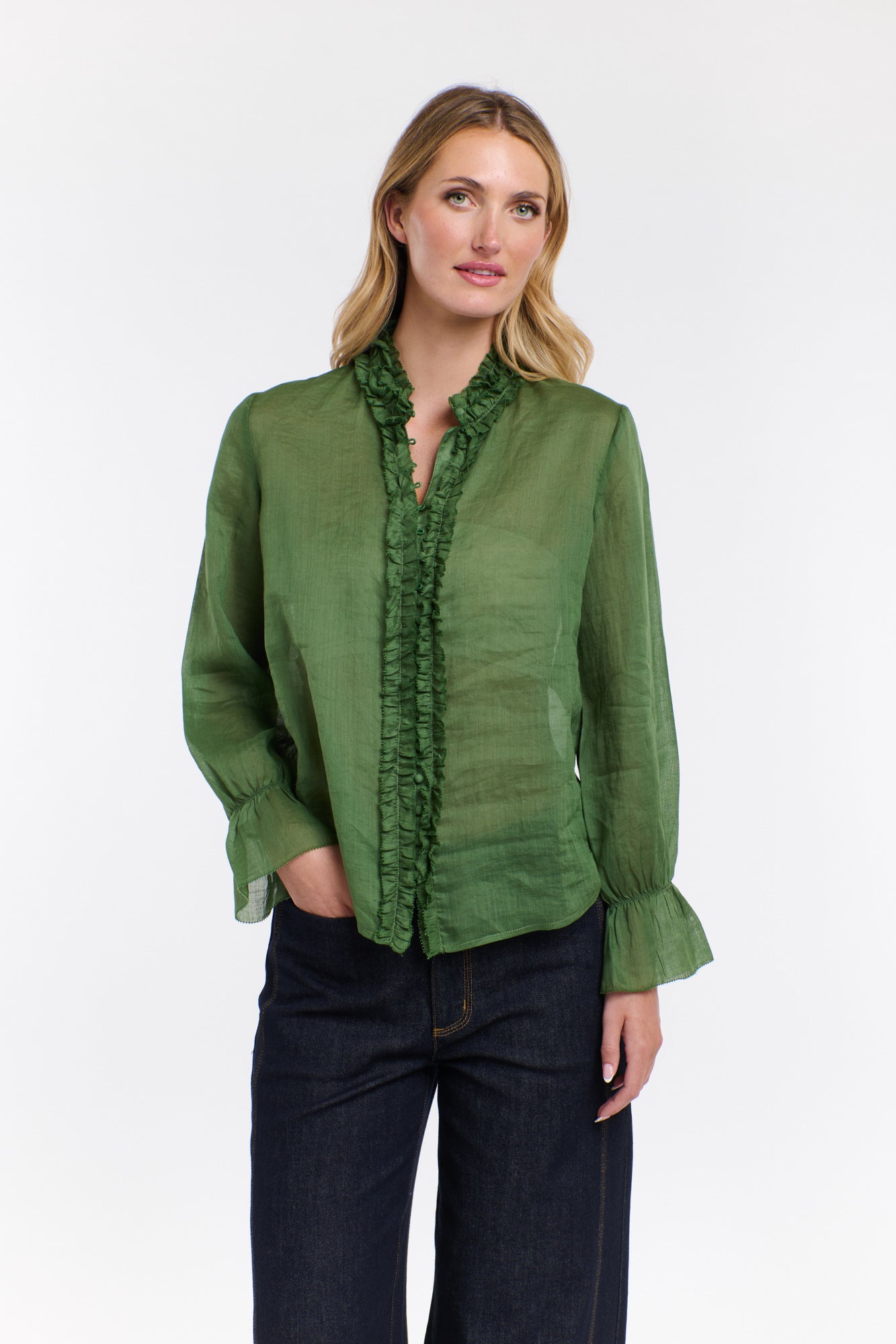 VANESSA FRILL SHIRT