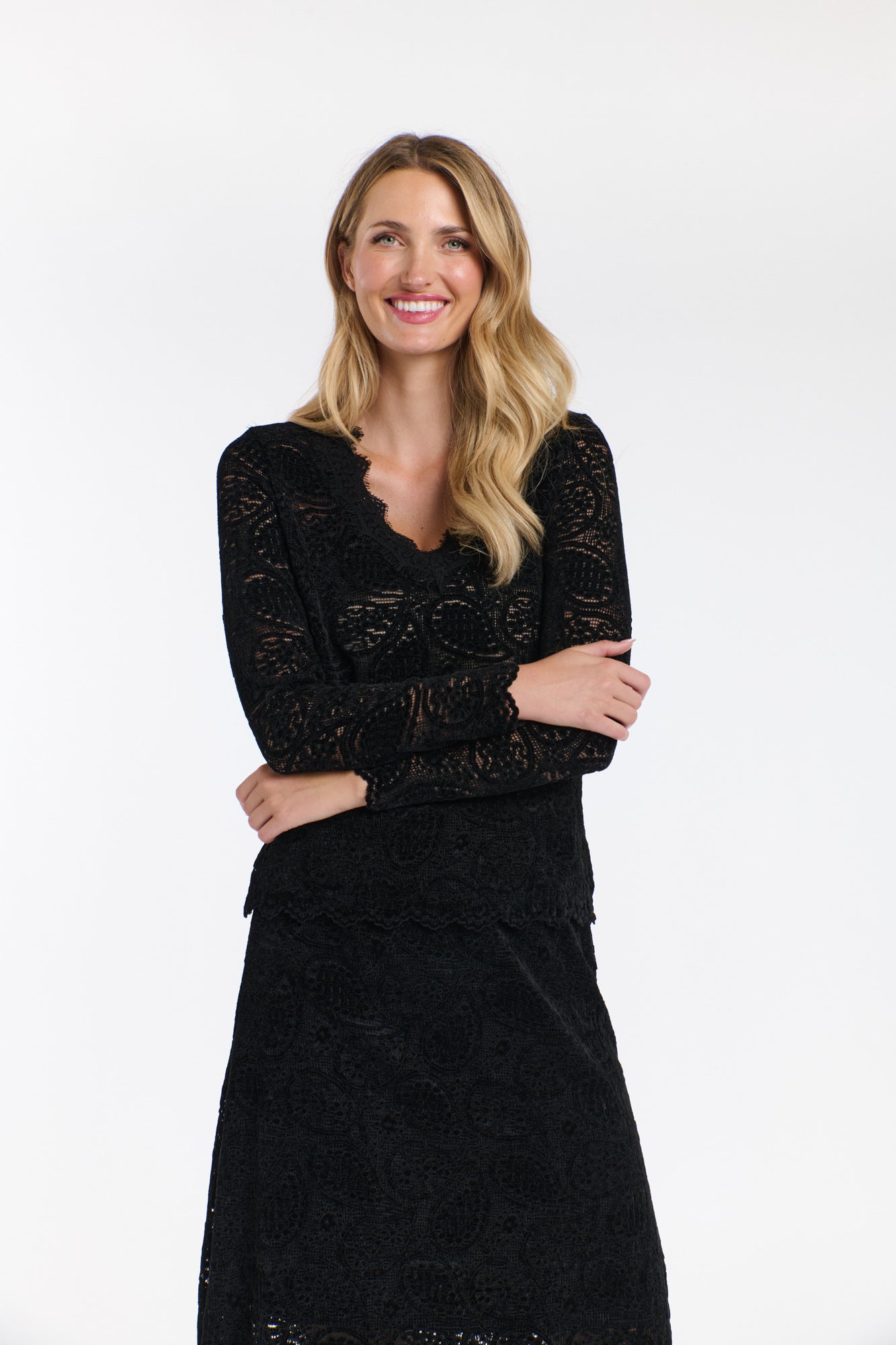 LACE & LOCKET TOP