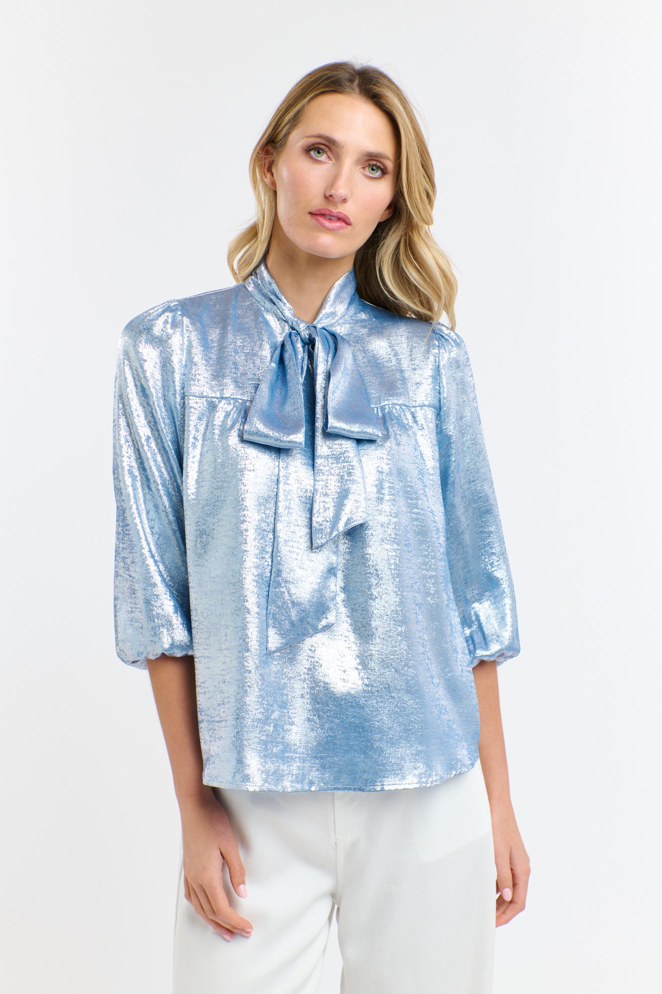 SUMMER PUSSY BOW TOP