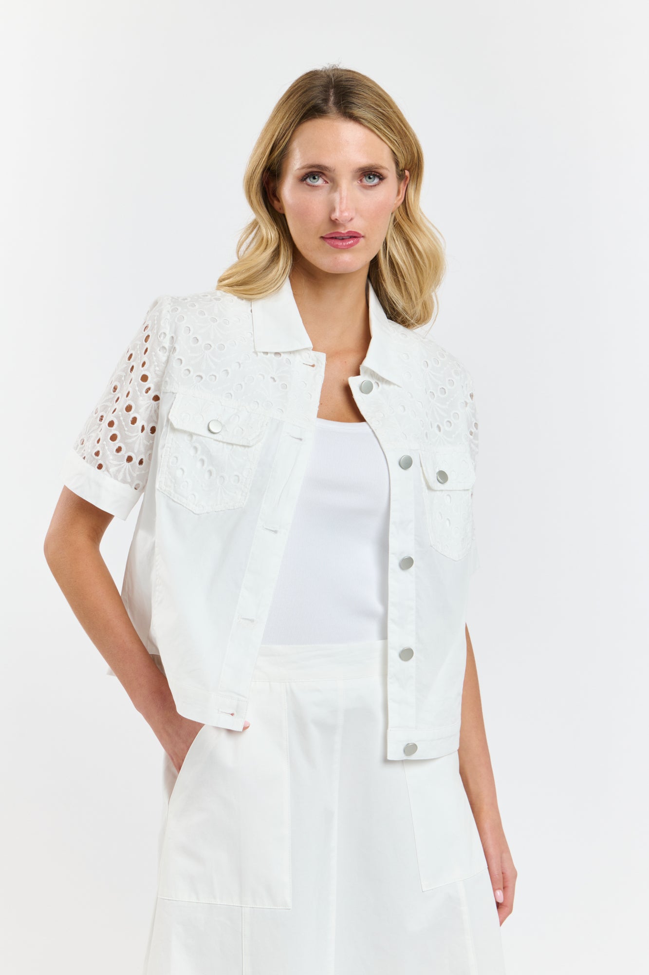 FAITH S/S JACKET WHITE