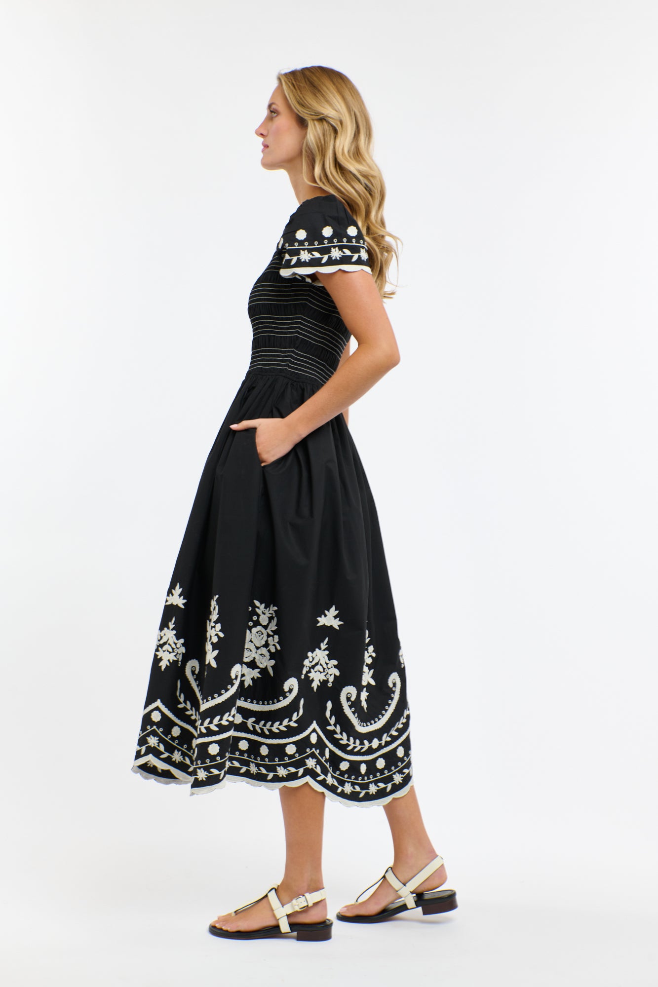 MARNI EMBROIDERED DRESS