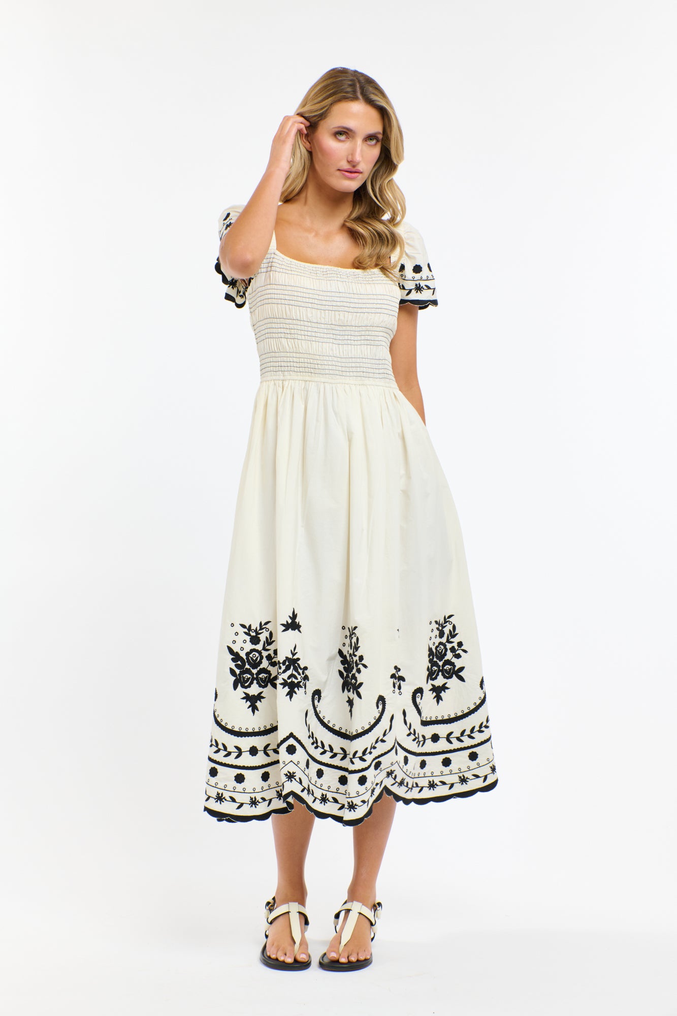 MARNI EMBROIDERED DRESS