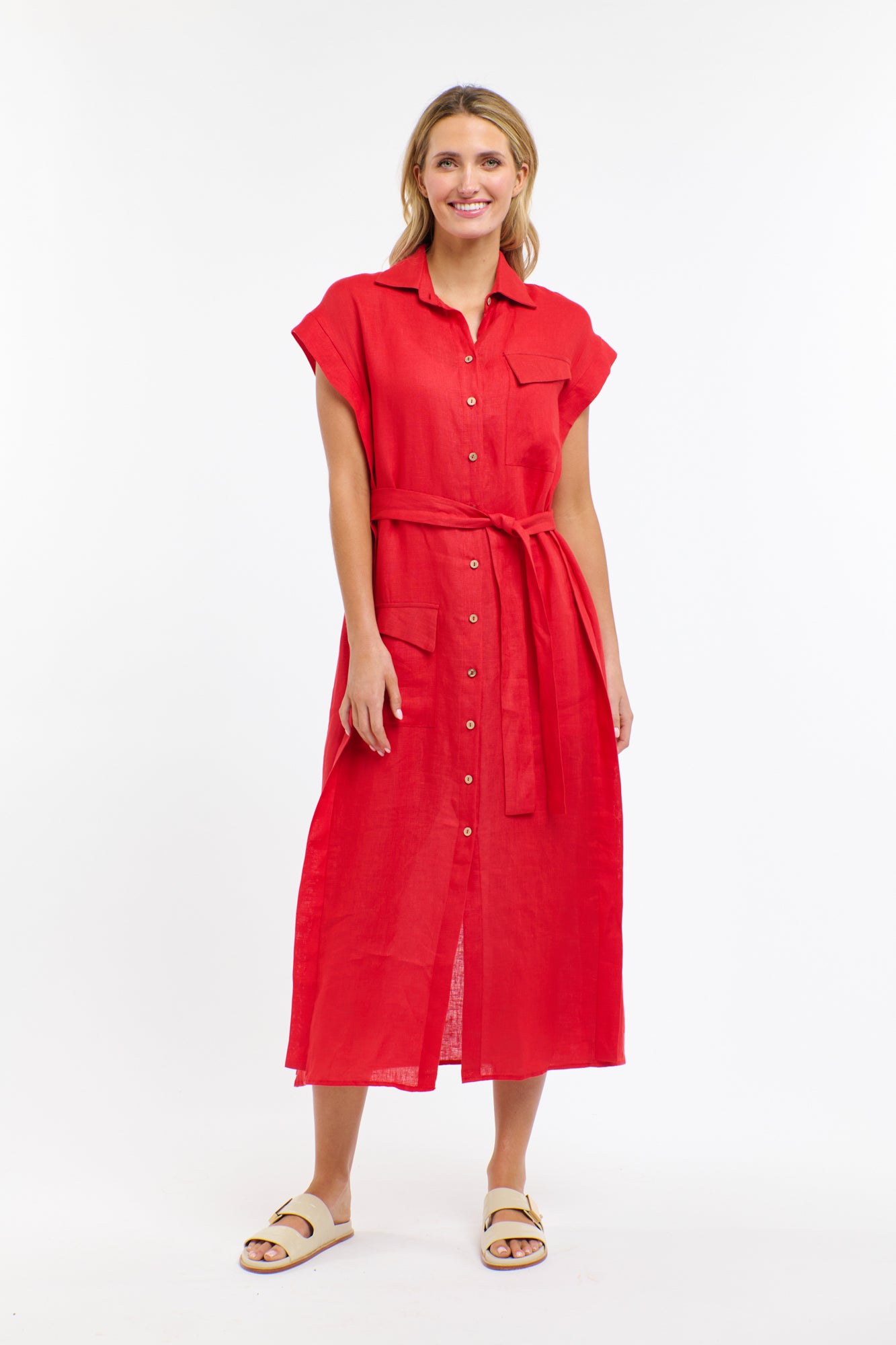 ESTIVO LINEN  DRESS