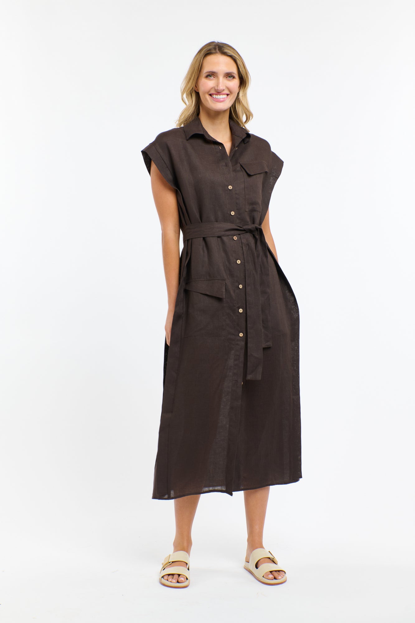 ESTIVO LINEN  DRESS