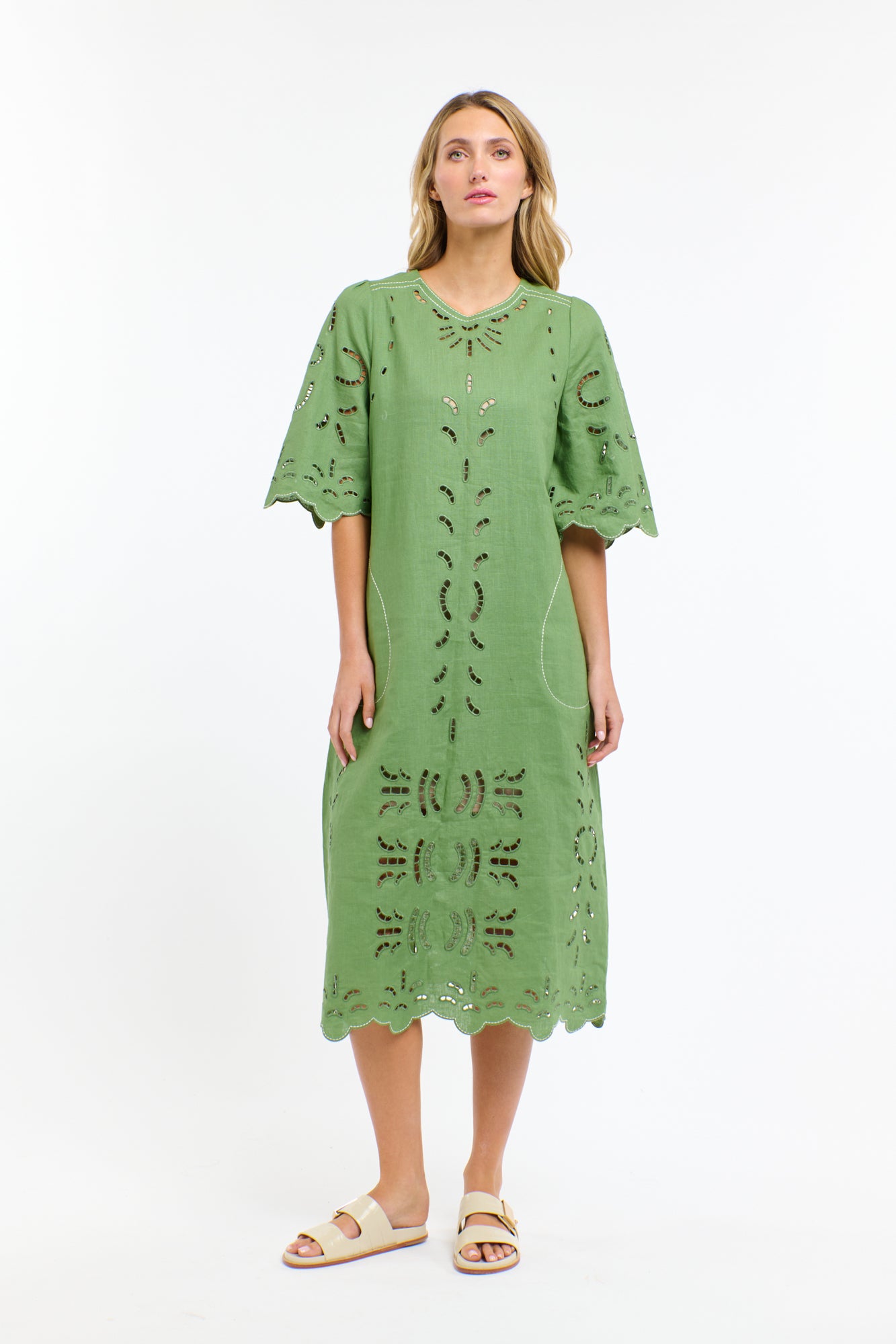 ANNIE EMBROIDERED DRESS