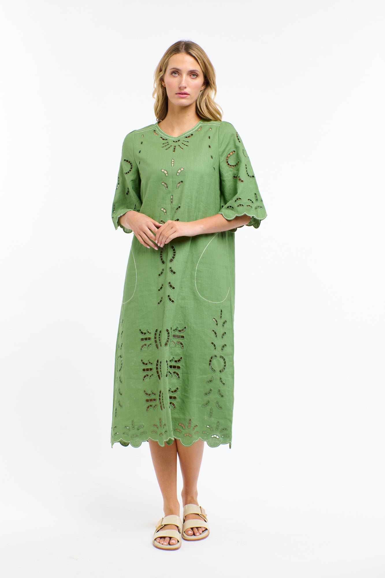 ANNIE EMBROIDERED DRESS