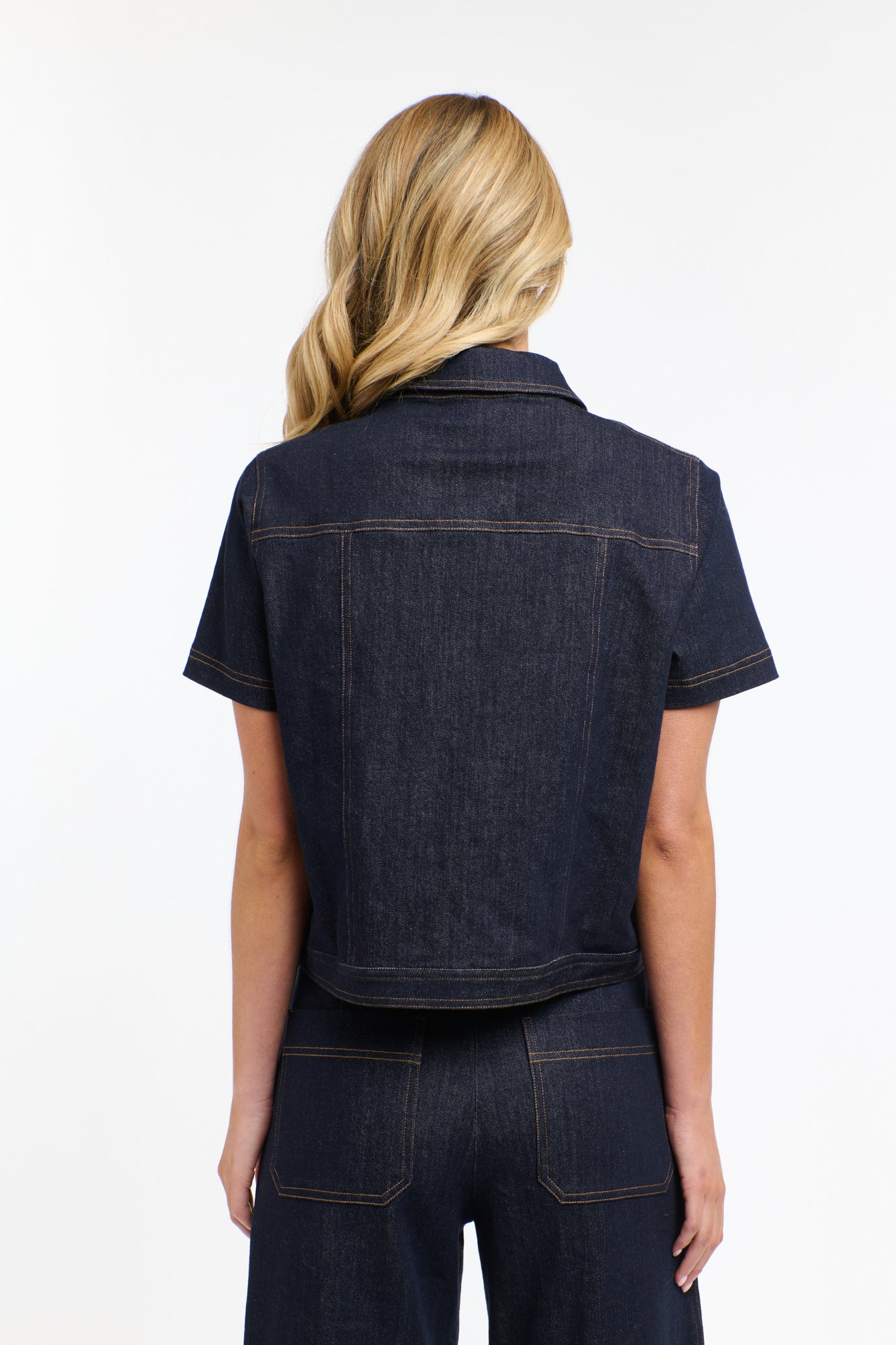 RAFFI SHORT SLEEVE DENIM JACKET