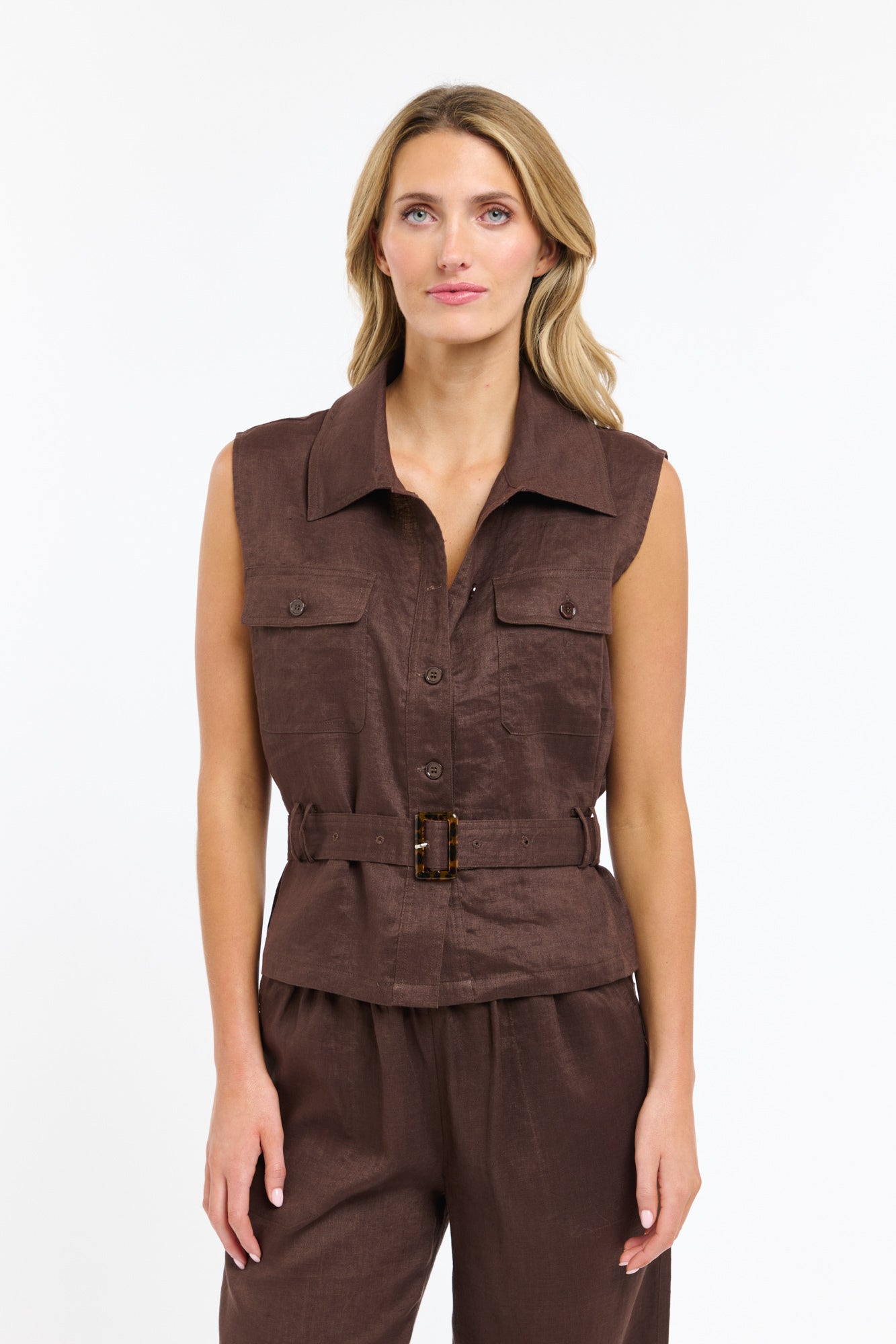 PERRY LINEN VEST